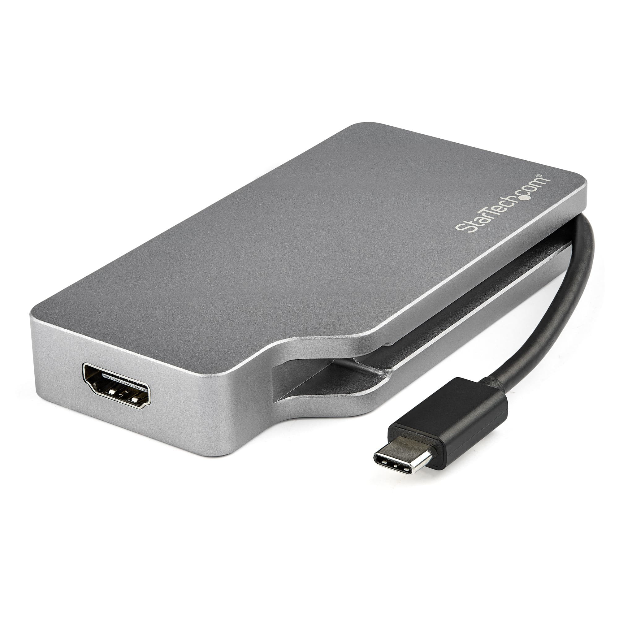 StarTech.com USB C Multiport Video Adapter with HDMI, VGA, Mini DisplayPort or DVI, USB Type C Monitor Adapter to HDMI 2.0 or mDP 1.2 (4K 60Hz)