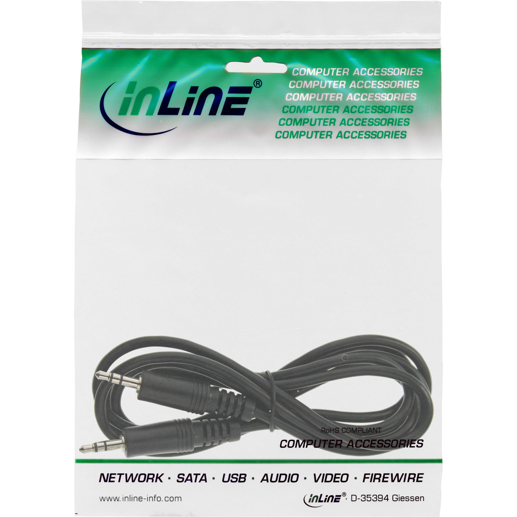 InLine Klinke Kabel - 3,5mm Stecker / Stecker - Stereo - 1,5m