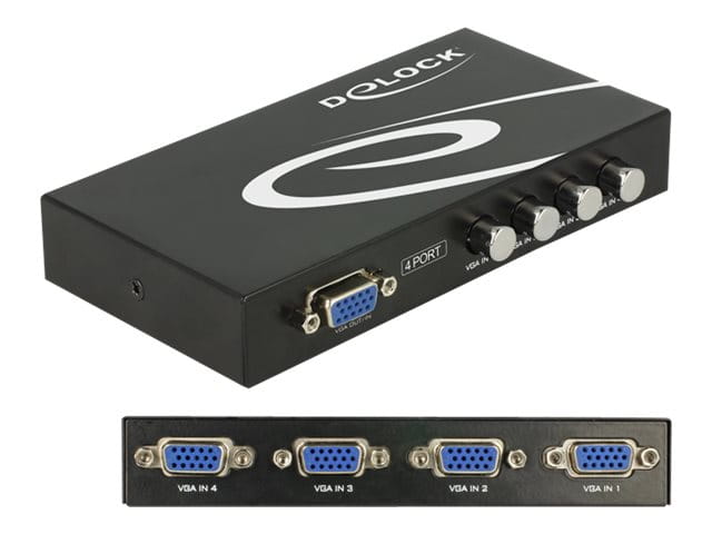 Delock Switch VGA 4 port manual bidirectional