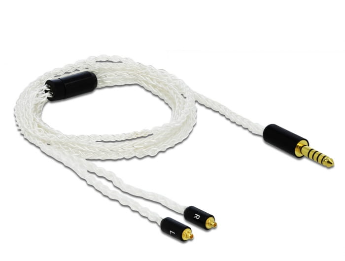 Delock Headset-Kabel - Symmetrisches Stereo 4,4 mm männlich zu MMCX männlich