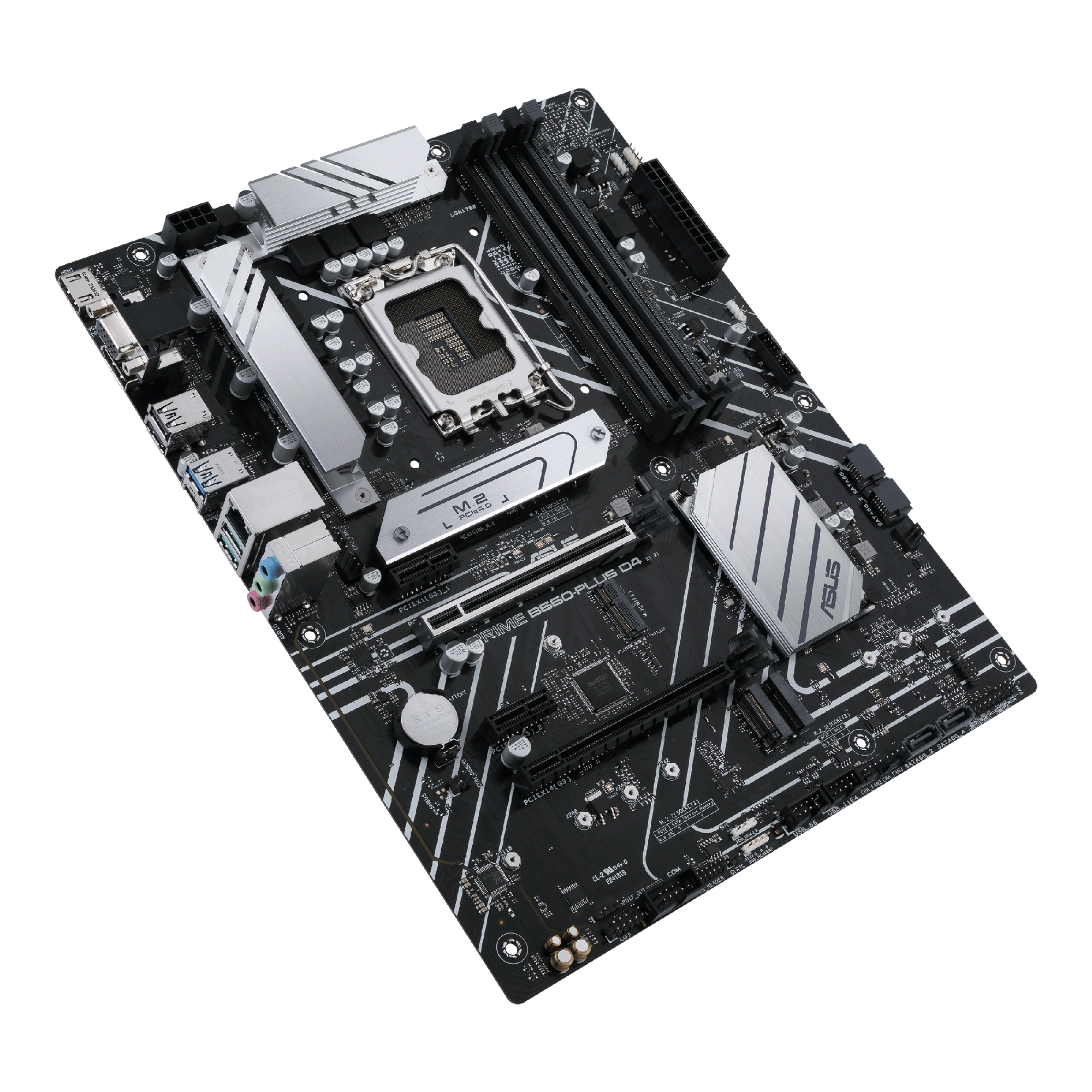 ASUS PRIME B660-PLUS D4 - Motherboard - ATX - LGA1700-Sockel - B660 Chipsatz - USB-C 3.2 Gen 2x2, USB 3.2 Gen 2, USB 3.2 Gen 1, USB-C 3.2 Gen 1 - 2.5 Gigabit LAN - Onboard-Grafik (CPU erforderlich)