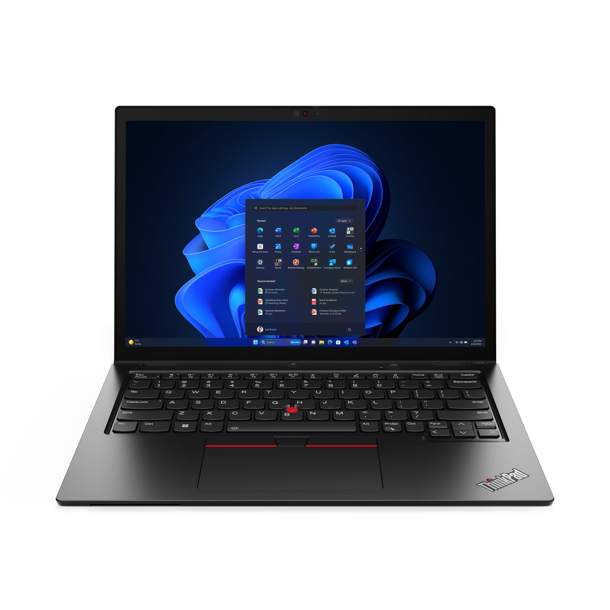Lenovo ThinkPad L13 2-in-1 Gen 5 21LM - Flip-Design - Intel Core Ultra 7 165U / 1.7 GHz - vPro Enterprise - Win 11 Pro - Intel Graphics - 32 GB RAM - 1 TB SSD TCG Opal Encryption 2, NVMe - 33.8 cm (13.3")