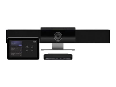 HP Poly Studio Medium Room Bundle - Für Zoom Rooms - Kit für Videokonferenzen (Poly Studio USB-Videoleiste, Poly TC10 Touchcontroller, HP Mini Conferencing PC)