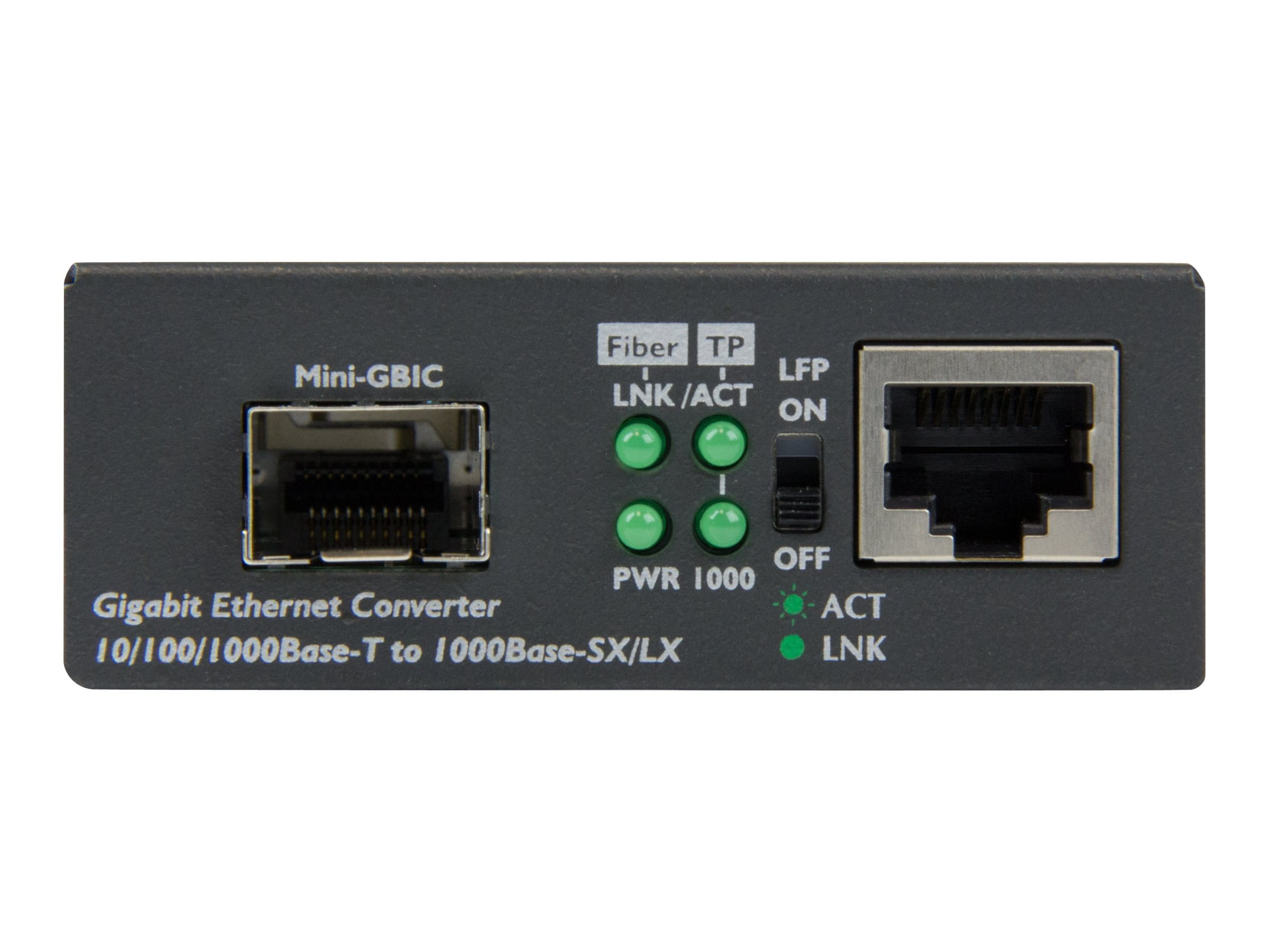 StarTech.com Gigabit Ethernet LWL / Glasfaser Medienkonverter mit SFP - 1000 Mbit/s Multimode Gigabit Ethernet Medienkonverter - Medienkonverter - 1GbE - 10Base-T, 1000Base-LX, 1000Base-SX, 100Base-TX, 1000Base-T - RJ-45 / SFP (mini-GBIC)