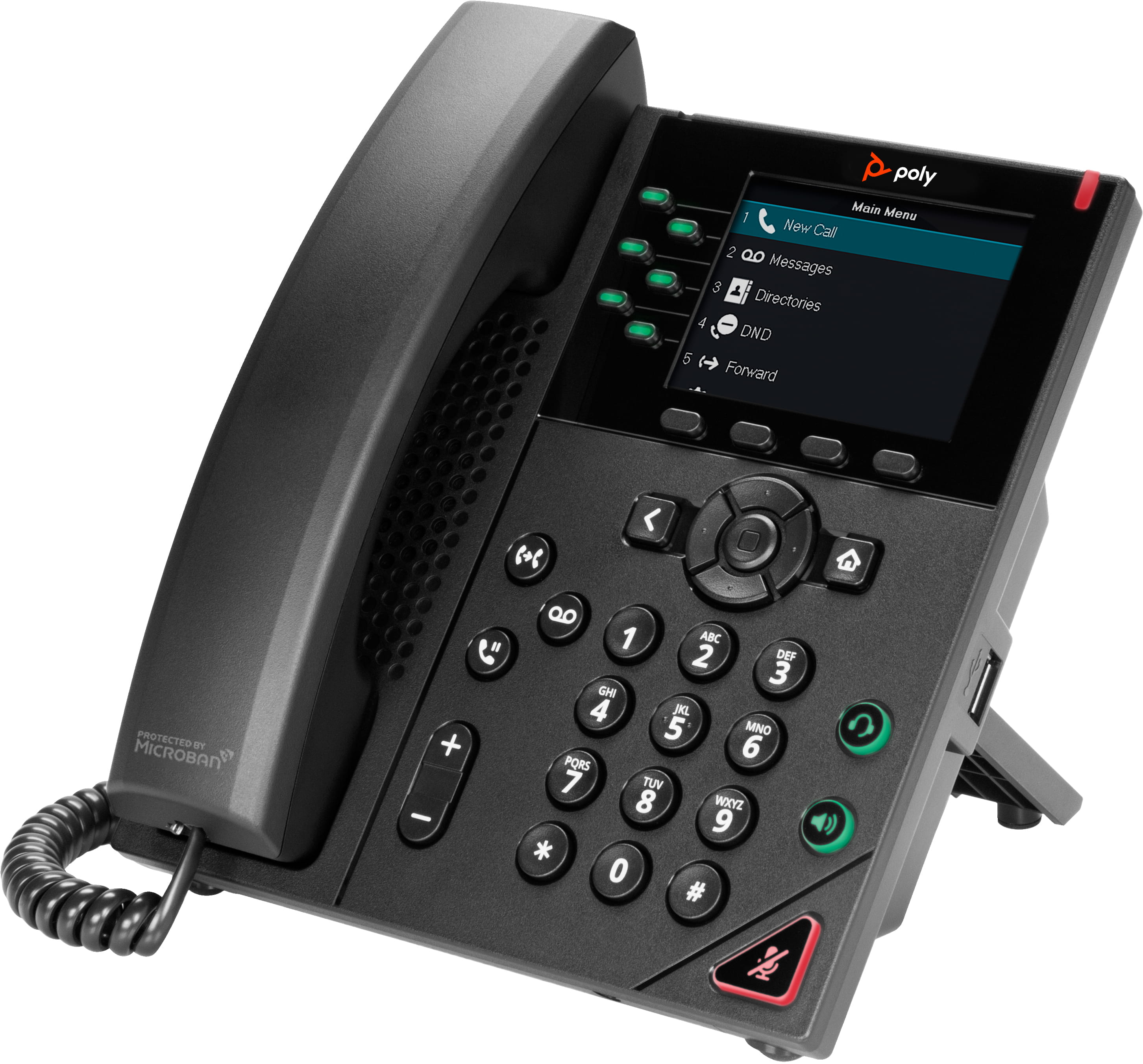 Poly VVX 350 - VoIP-Telefon - dreiweg Anruffunktion