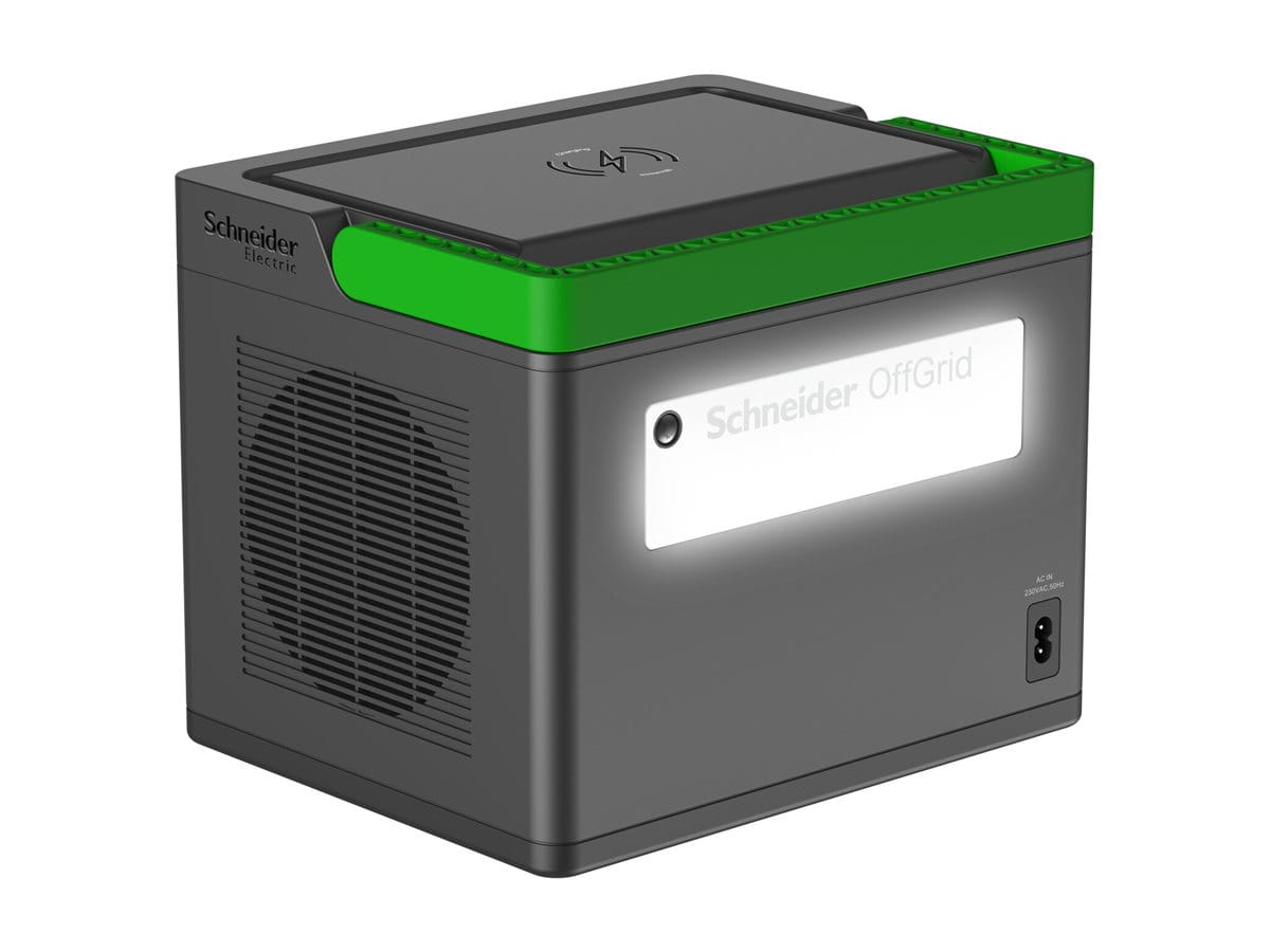 APC Schneider OffGrid 500 - Tragbares kraftwerk - LCD, Lithium-Ionen, 2 CEE 7/3 Schuko-Steckdosen, Sinuswelle, 3 USB-A, 2 USB-C, kabelloses Ladegerät