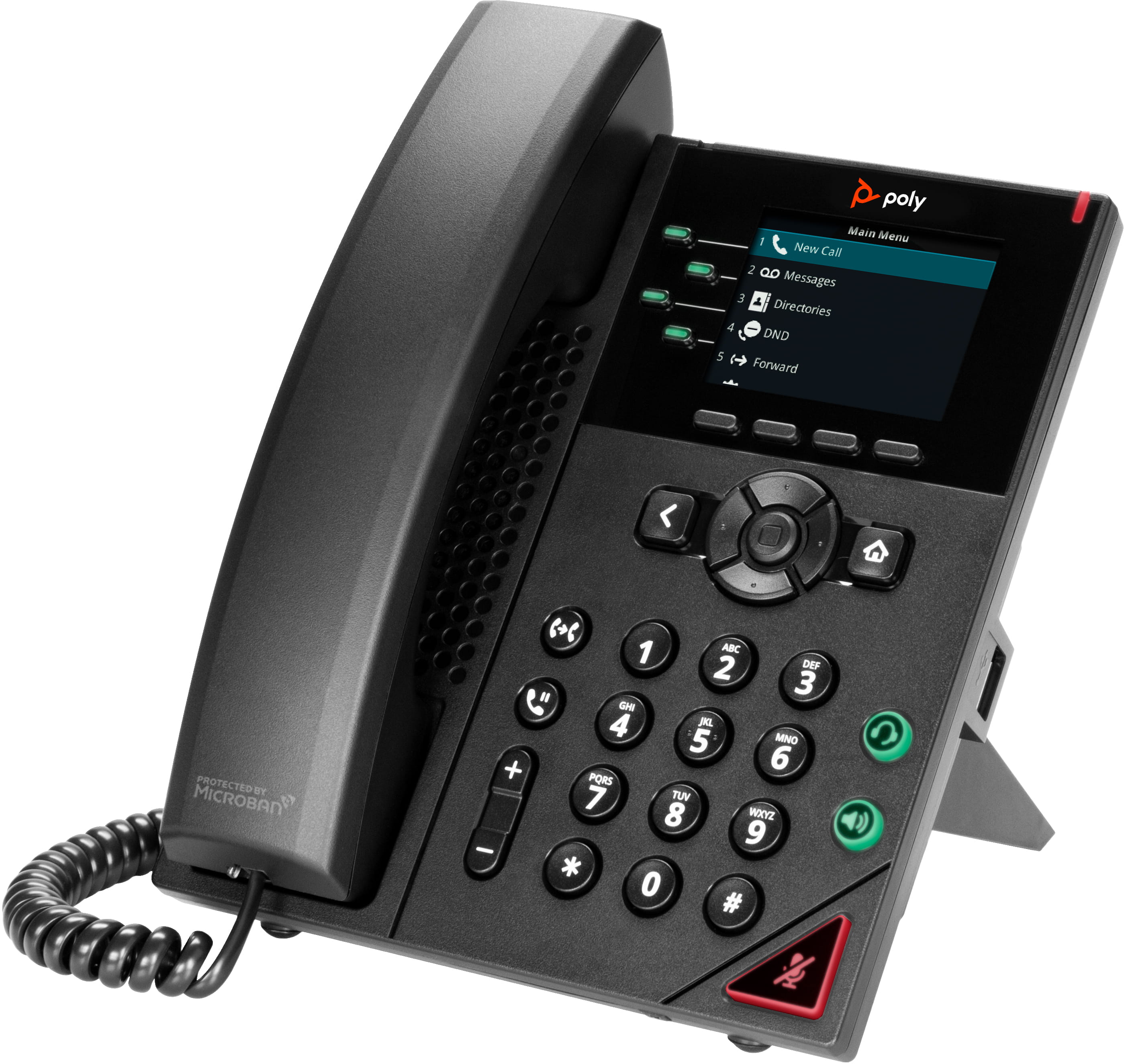 HP Poly VVX 250 - VoIP-Telefon - dreiweg Anruffunktion