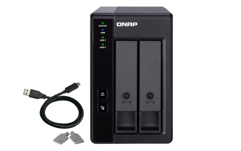 QNAP TR-002 - Festplatten-Array - 2 Schächte (SATA-600)