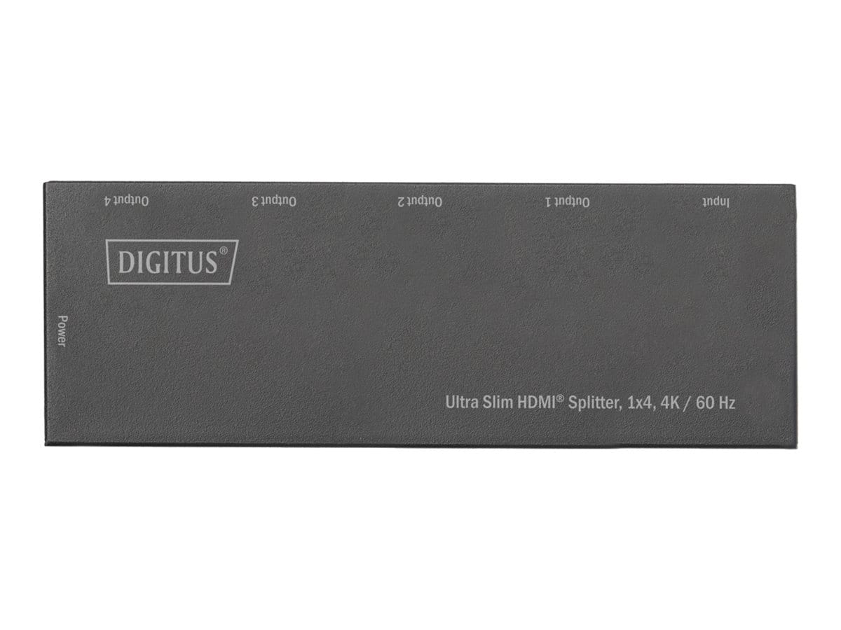 DIGITUS Ultra Slim HDMI® Splitter, 1x4, 4K / 60 Hz