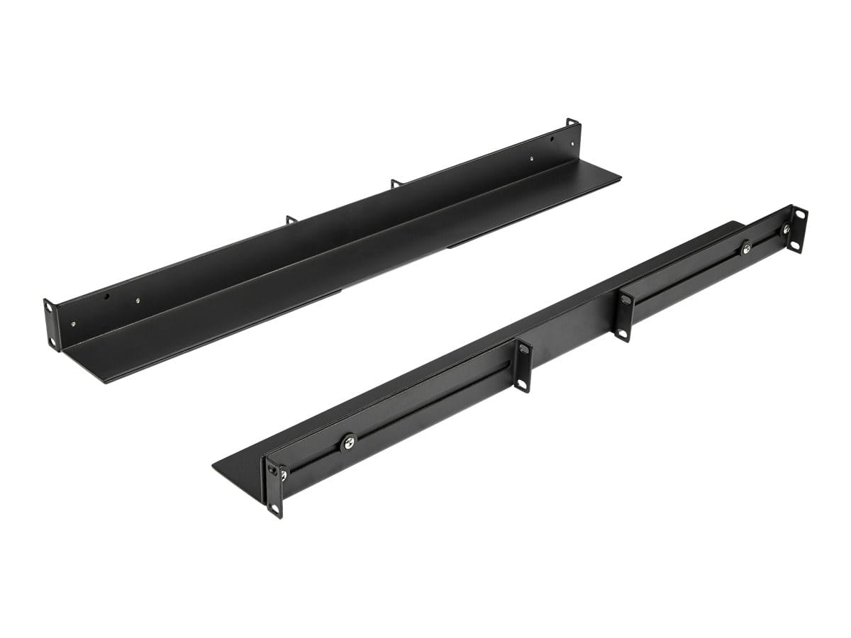 StarTech.com 1HE 19 Zoll Server Rack Schienen - 60,9-91cm Einstellbare Tiefe - Universelle 4 Pfosten Rack Schienen - Netzwerk Geräte/Server/UPS Schienen für HPE ProLiant Dell PowerEdge (UNIRAILS1UB)