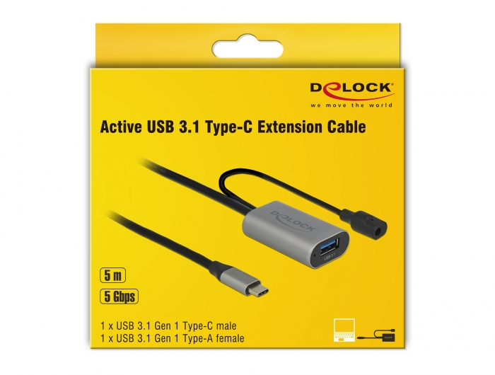 Delock USB-Verlängerungskabel - 24 pin USB-C (M)