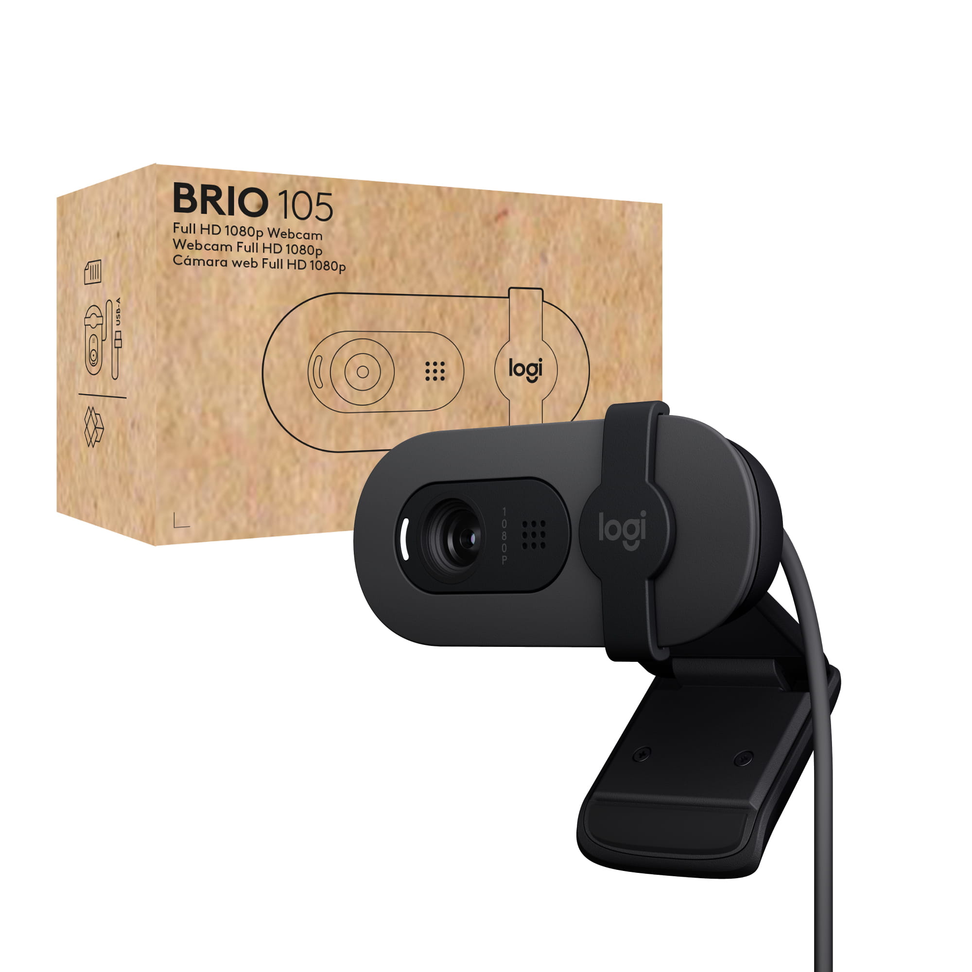 Logitech BRIO 105 - Webcam - Farbe - 2 MP - 1920 x 1080