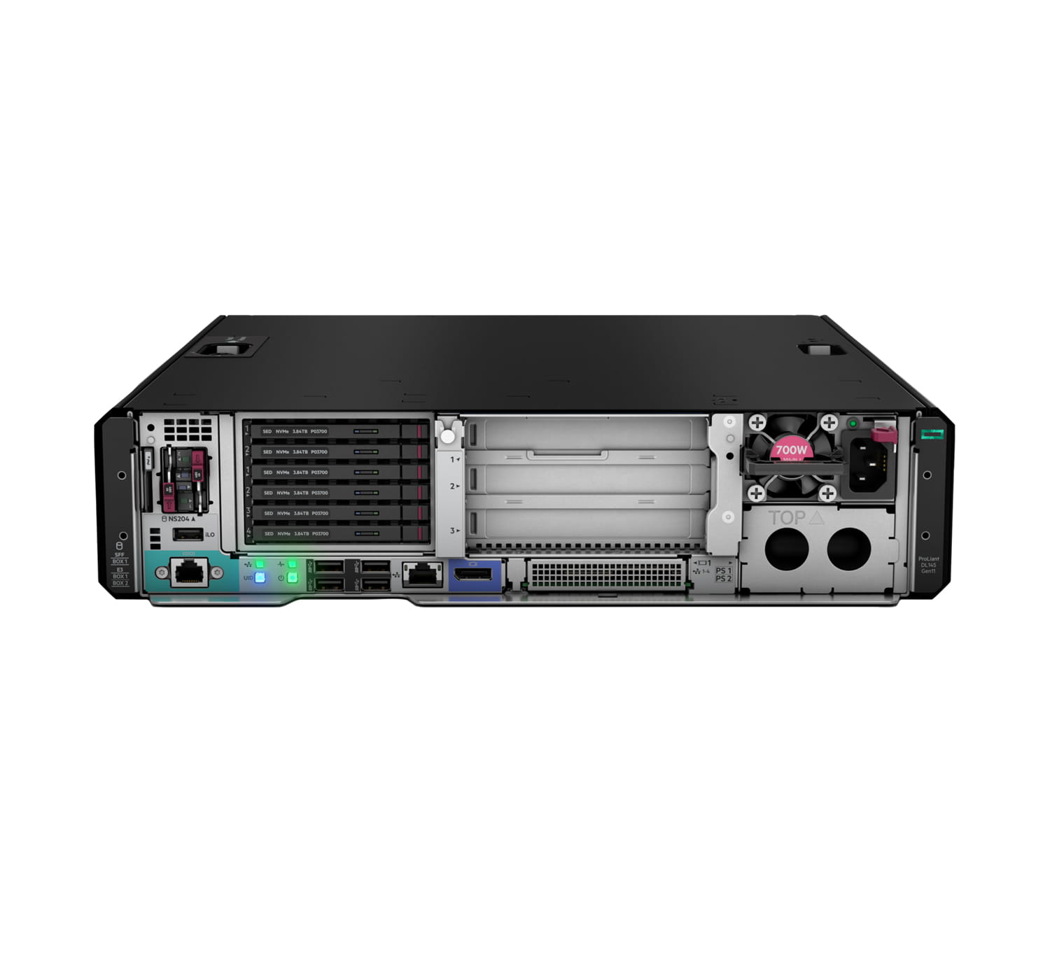 HPE ProLiant DL145 Gen11 Network Choice - Server - Rack-Montage - 2U - 1-Weg - 1 x EPYC 8024P / 2.4 GHz - RAM 32 GB - Hot-Swap 6.4 cm (2.5")