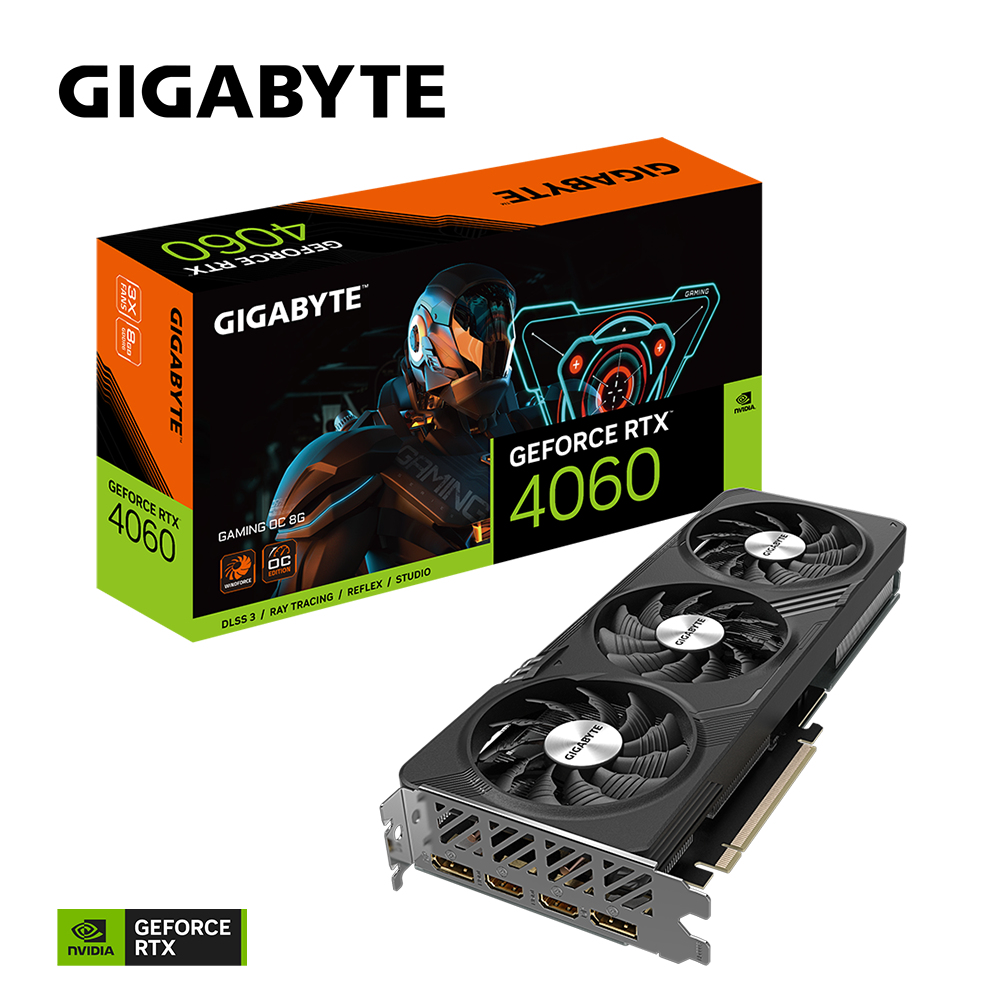 Gigabyte GeForce RTX 4060 GAMING OC 8G - Grafikkarten