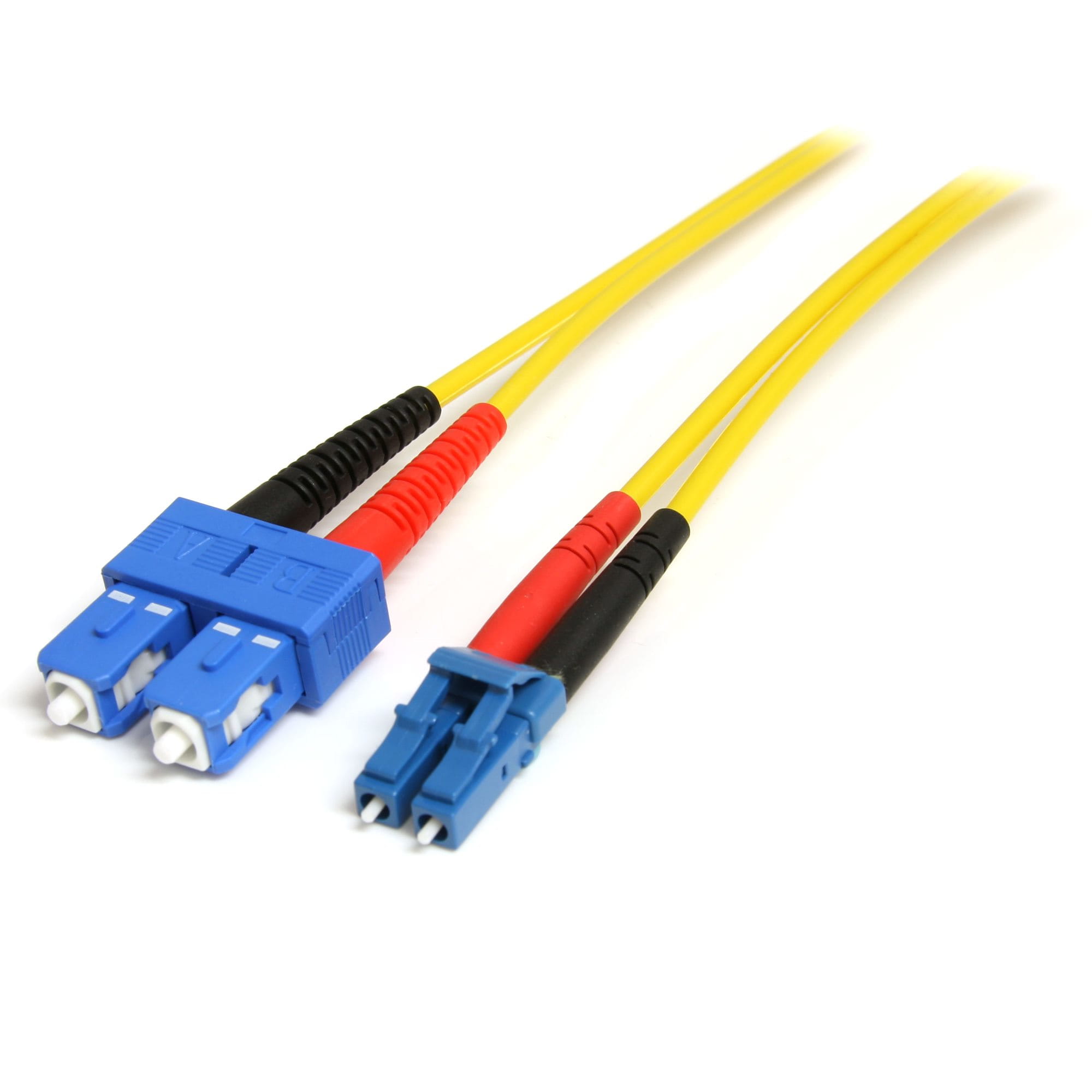 StarTech.com 1m Fiber Optic Cable - Single-Mode Duplex 9/125 - LSZH - LC/SC - OS1 - LC to SC Fiber Patch Cable (SMFIBLCSC1)