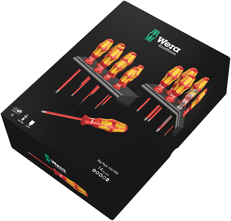 Wera Kraftform Big Pack 100 VDE - Schraubendrehersatz