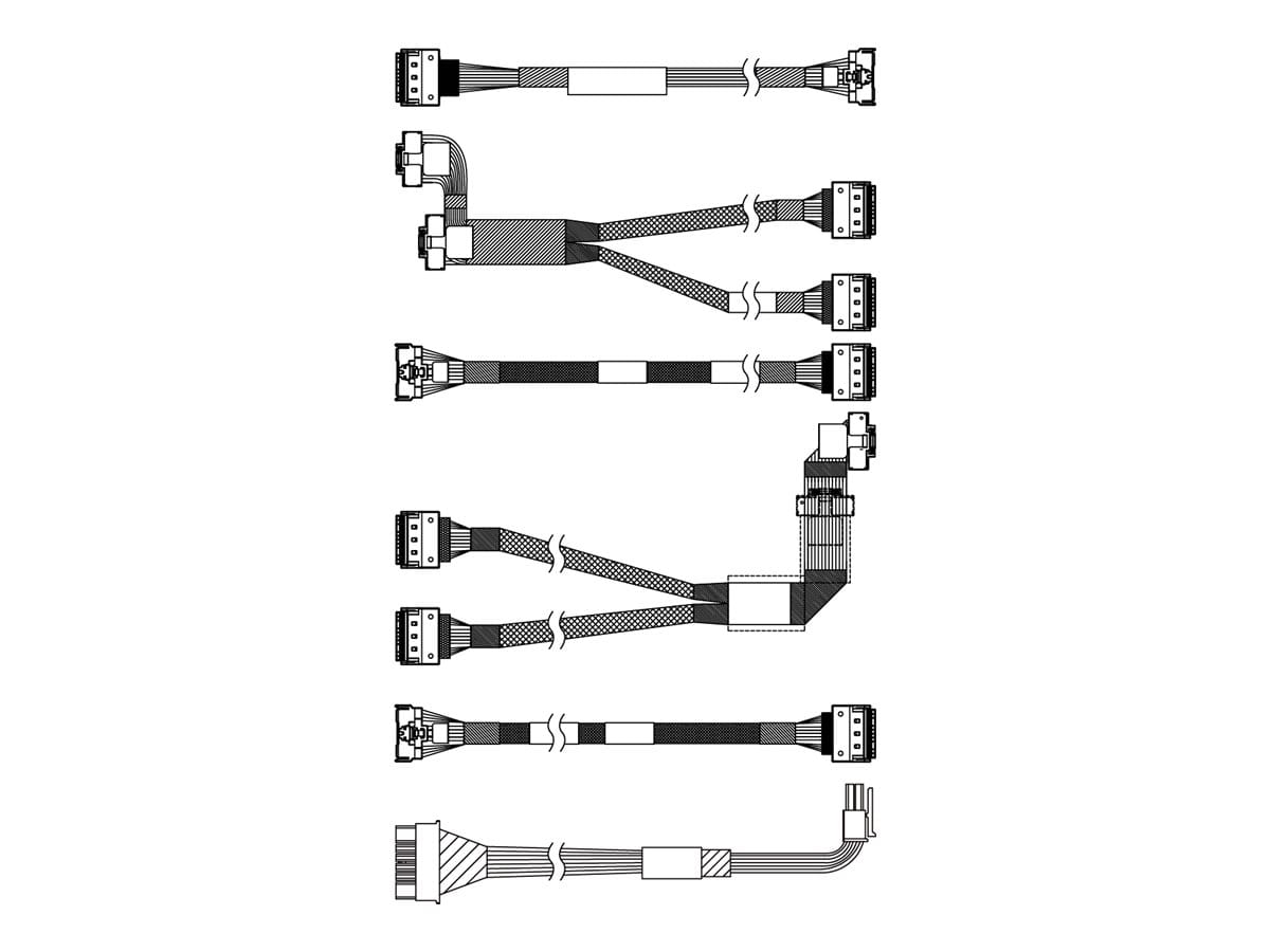 Lenovo Speicherkabelkit - für 2,5" Chassis-Front BP1 NVMe