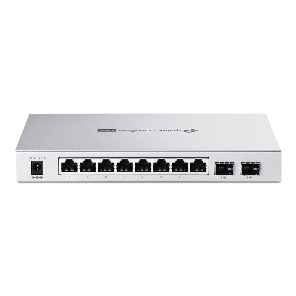 TP-LINK Omada Pro S4500-8GP2F V1.6 - Switch - Smart - 8 x 10/100/1000 + 2 x Gigabit SFP - Desktop, wandmontierbar - PoE+ (61 W)