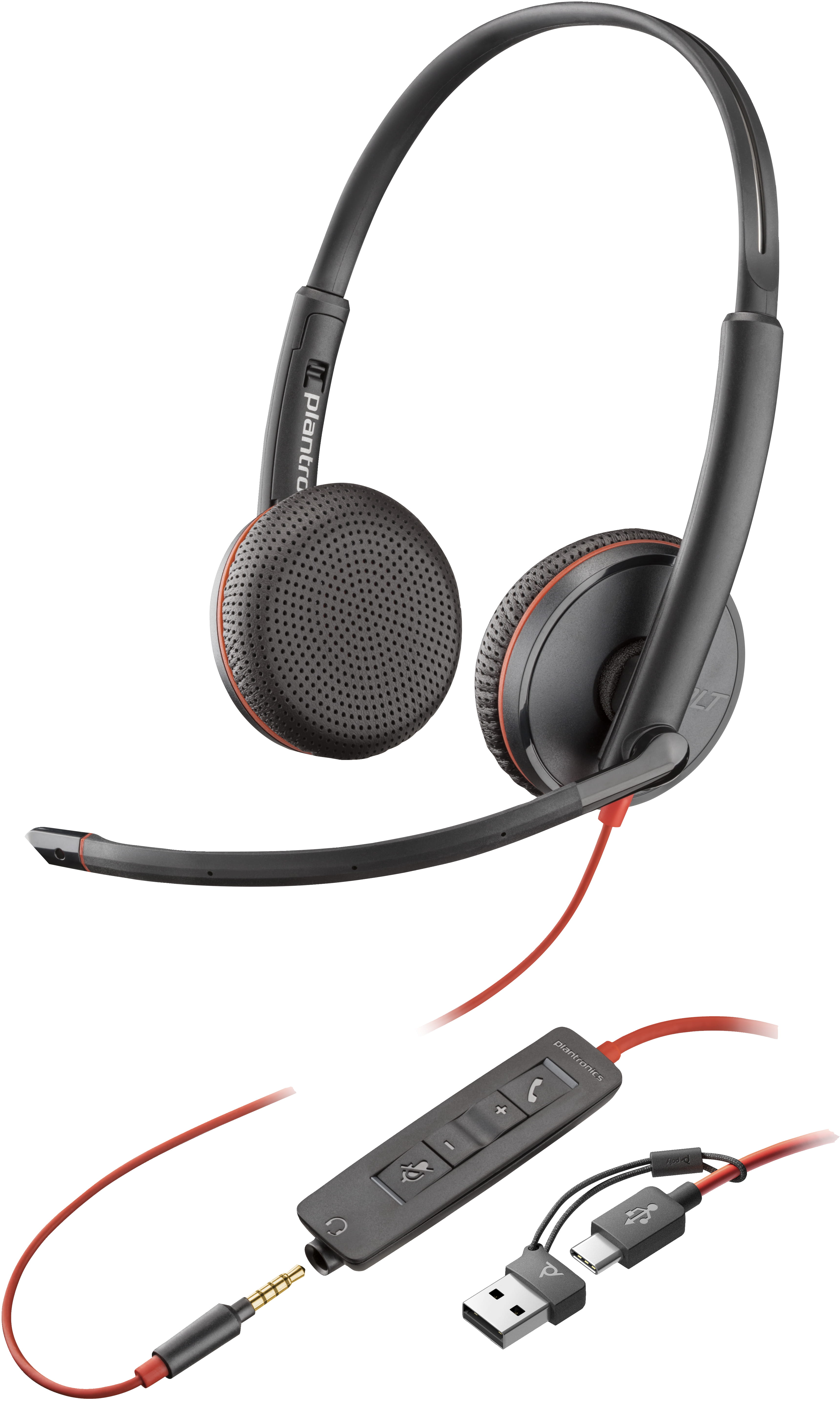 Poly Blackwire 3225 - Blackwire 3200 Series - Headset Poly Blackwire 3225 - Blackwire 3200 Series - Headset
