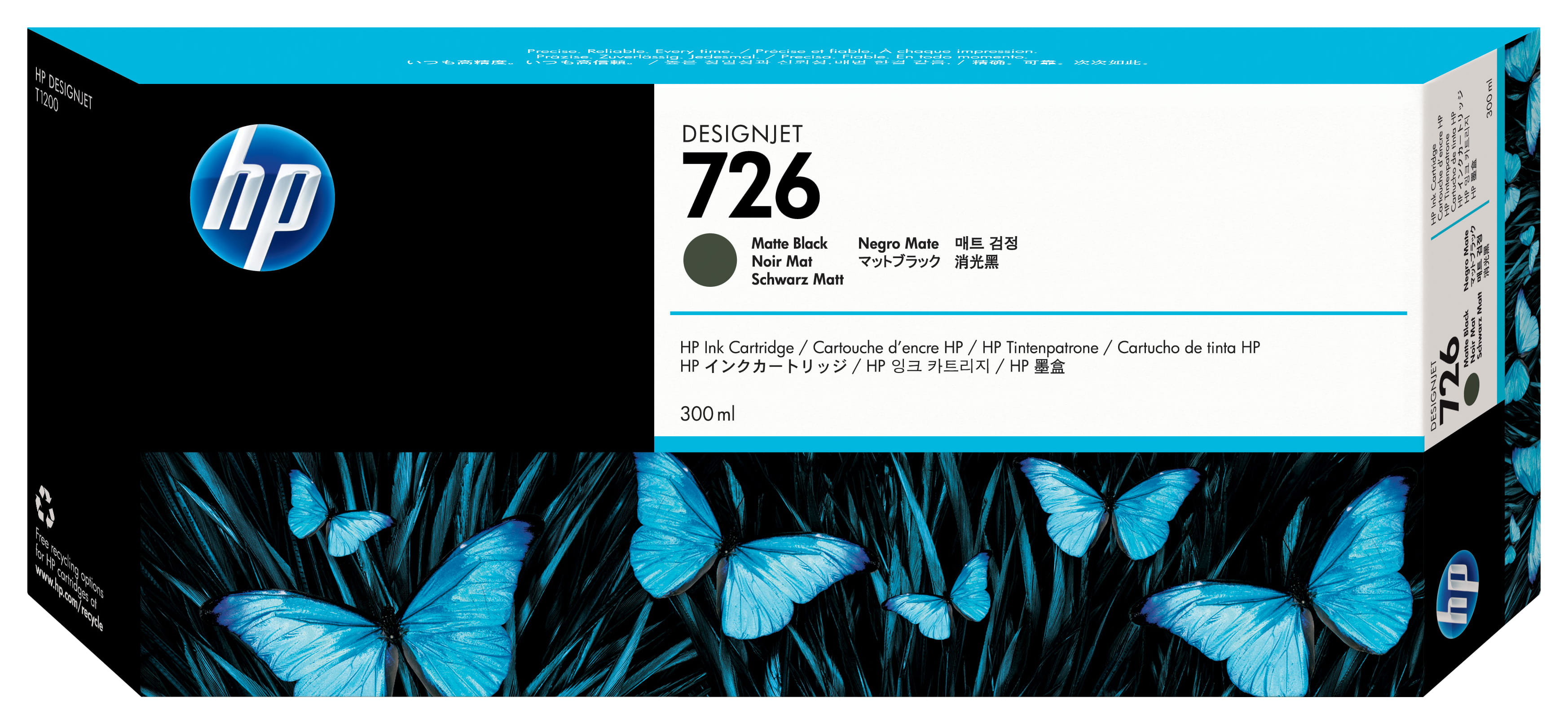 HP 726 - 300 ml - mattschwarz - original - DesignJet