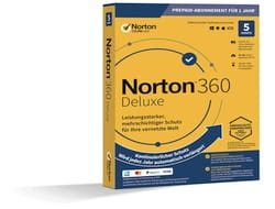 Norton 360 Deluxe - Box-Pack (1 Jahr) - 5 Peripheriegeräte, 50 GB Cloud-Speicherplatz