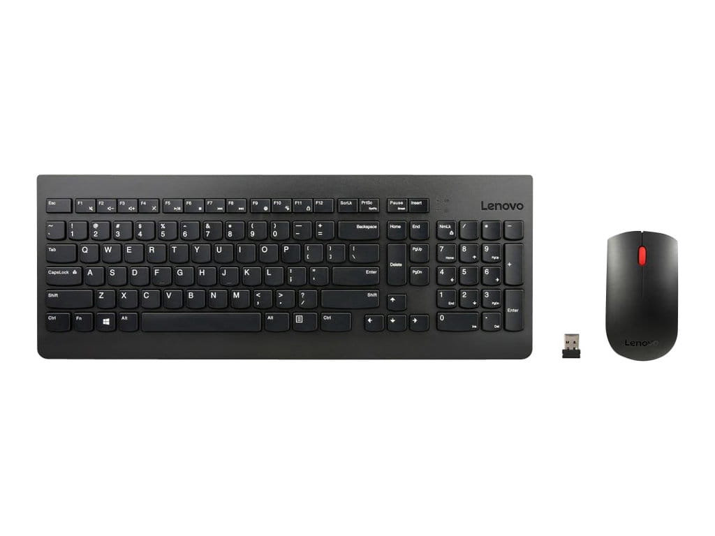 Lenovo Essential Wireless Combo - Tastatur-und-Maus-Set - kabellos - 2.4 GHz - Italienisch - für S510; ThinkCentre M700; M71X; M810; M910; ThinkPad L470; T470; X1 Carbon (5th Gen)