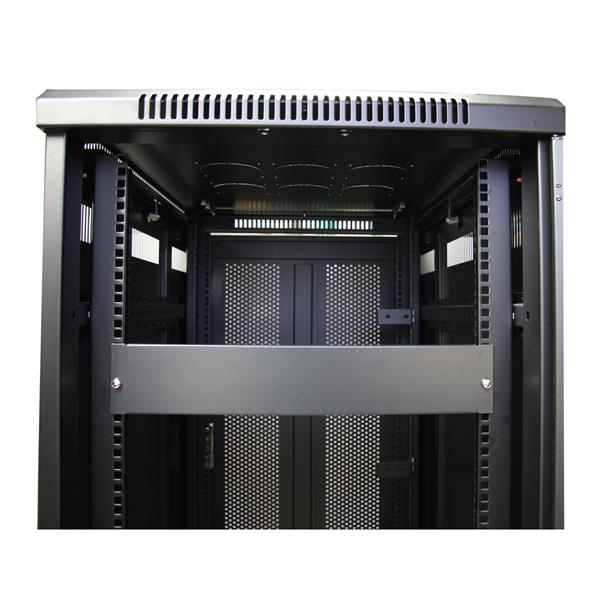 StarTech.com 2 HE Rack Blindblende für 19 Serverschränke und Racks - Blindabdeckung - Schwarz - 2U - 48.3 cm (19")