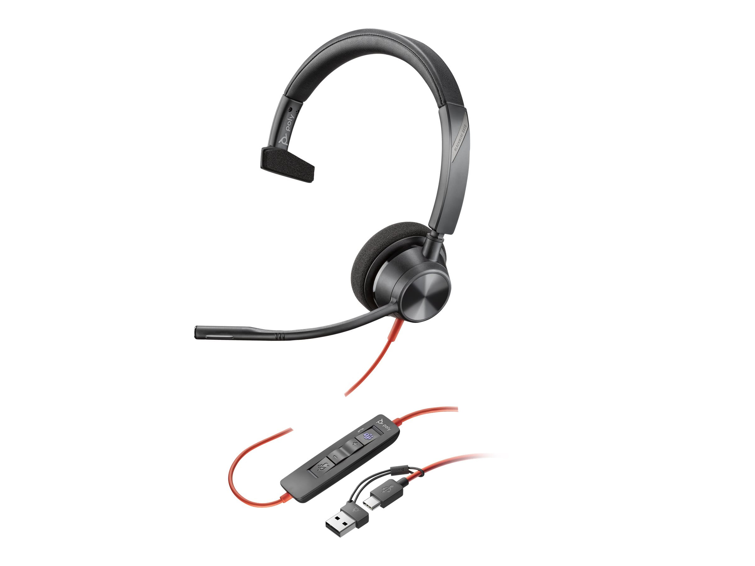 HP Poly Blackwire 3310 - Blackwire 3300 series - Headset HP Poly Blackwire 3310 - Blackwire 3300 series - Headset