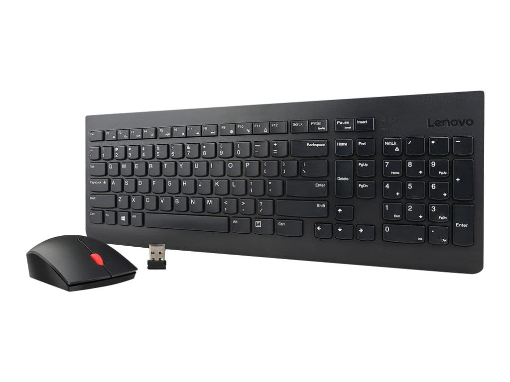 Lenovo Essential Wireless Combo - Tastatur-und-Maus-Set - kabellos - 2.4 GHz - Polnisch - für S510; ThinkCentre M700; M71X; M810; M910; ThinkPad L470; T470; X1 Carbon (5th Gen)