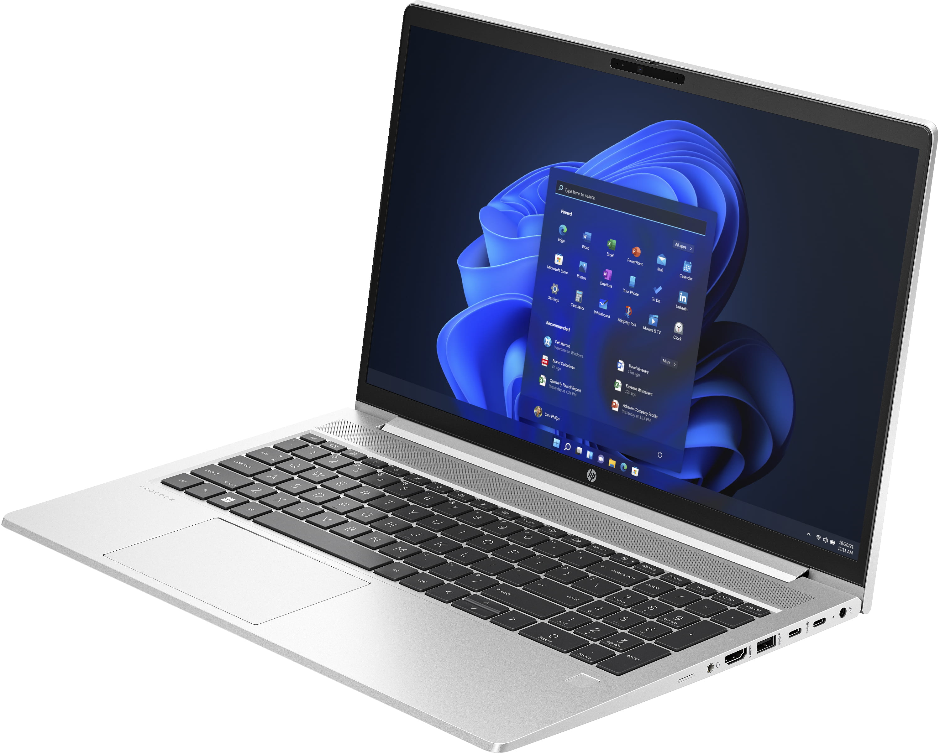 HP ProBook 450 G10 Notebook - Wolf Pro Security - Intel Core i7 1355U / 1.7 GHz - Win 11 Pro - Intel Iris Xe Grafikkarte - 16 GB RAM - 512 GB SSD NVMe - 39.6 cm (15.6")