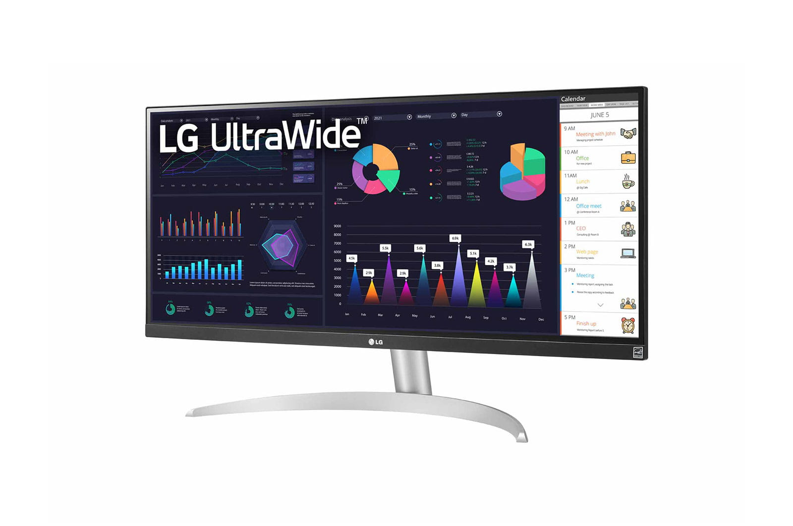 LG 29WQ600-W - LED-Monitor - 73 cm (29") - 2560 x 1080 UWFHD @ 100 Hz