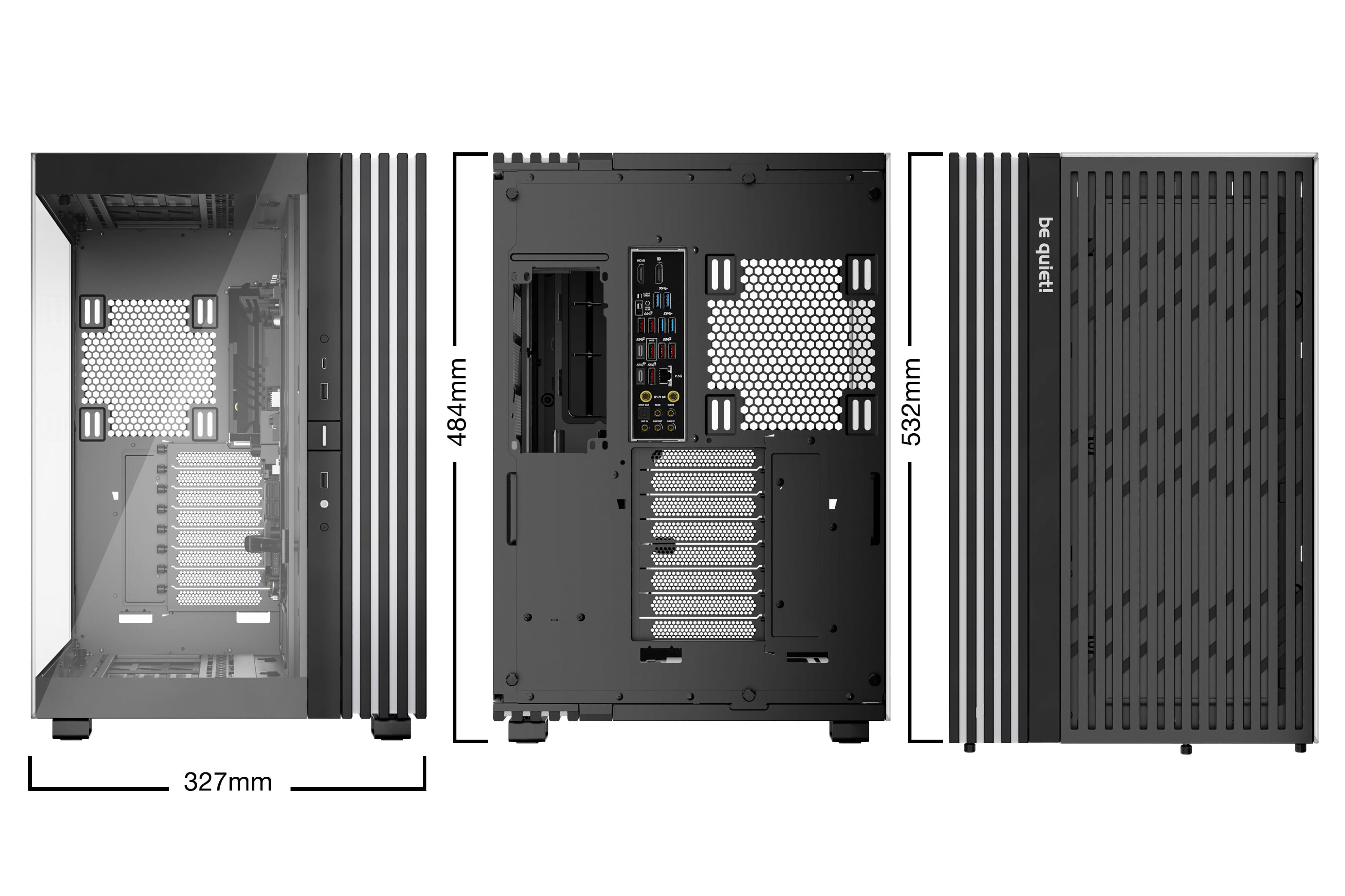 Be Quiet! Light Base 900 DX - FT - E-ATX - Seitenteil mit Fenster (Glas)