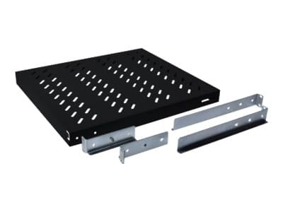 DIGITUS Fachboden mit variablen Befestigungsschienen zum Festeinbau in 483 mm (19")-Schränke