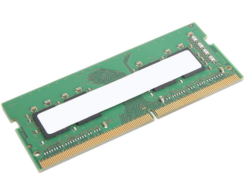 Lenovo DDR4 - Modul - 4 GB - SO DIMM 260-PIN - 3200 MHz / PC4-25600 - ungepuffert - non-ECC - CRU - grün - für ThinkCentre M70a; M70q; M80q; M90a; M90q; ThinkPad E14 Gen 2; E15 Gen 2; L14 Gen 1; L15 Gen 1; ThinkStation P340 (Tiny)