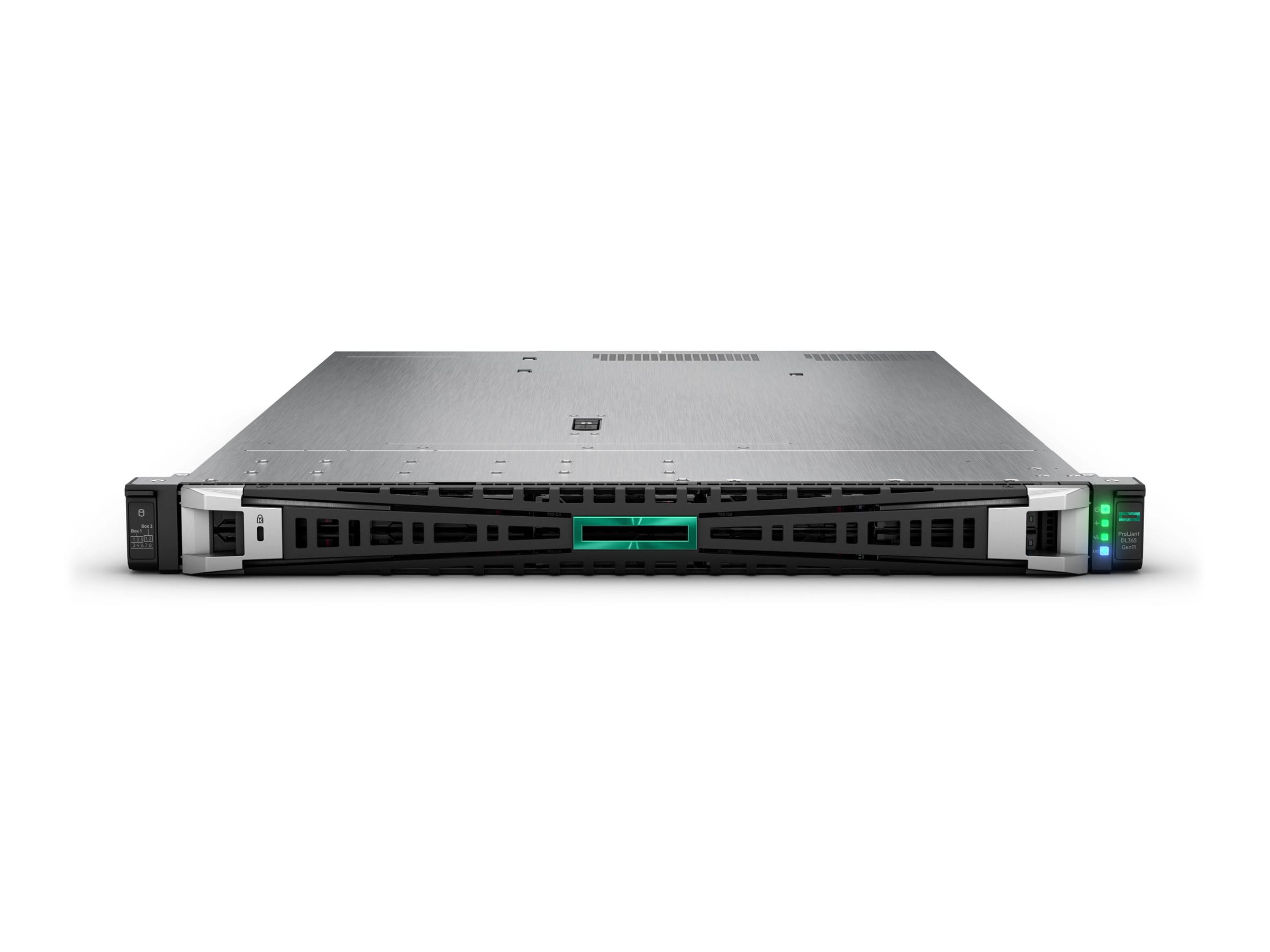 HPE ProLiant DL365 Gen11 - Server - Rack-Montage - 1U - zweiweg - 1 x EPYC 9124 / 3 GHz - RAM 64 GB - SATA/SAS/NVMe - Hot-Swap 6.4 cm (2.5") (Smart Choice)