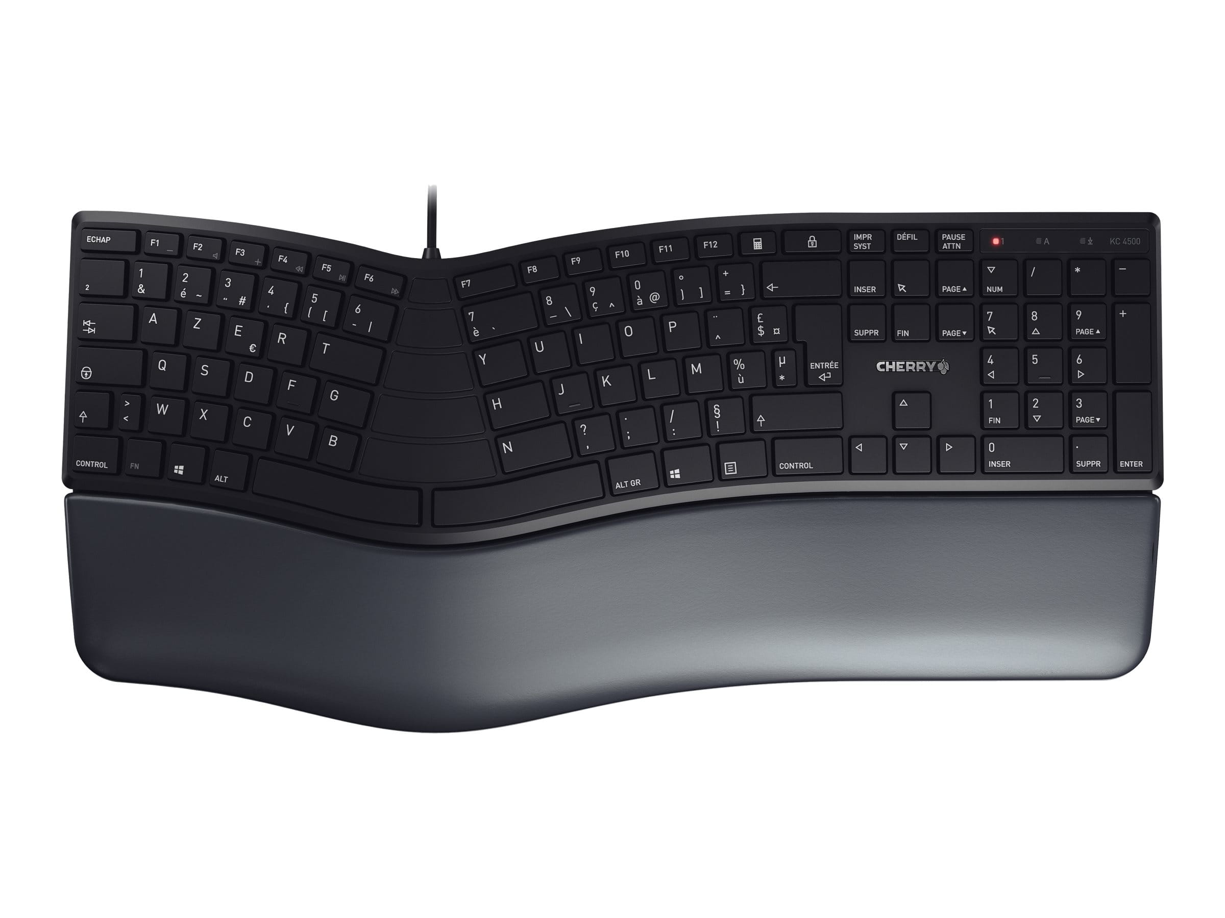 Cherry KC 4500 ERGO - Tastatur - USB - AZERTY