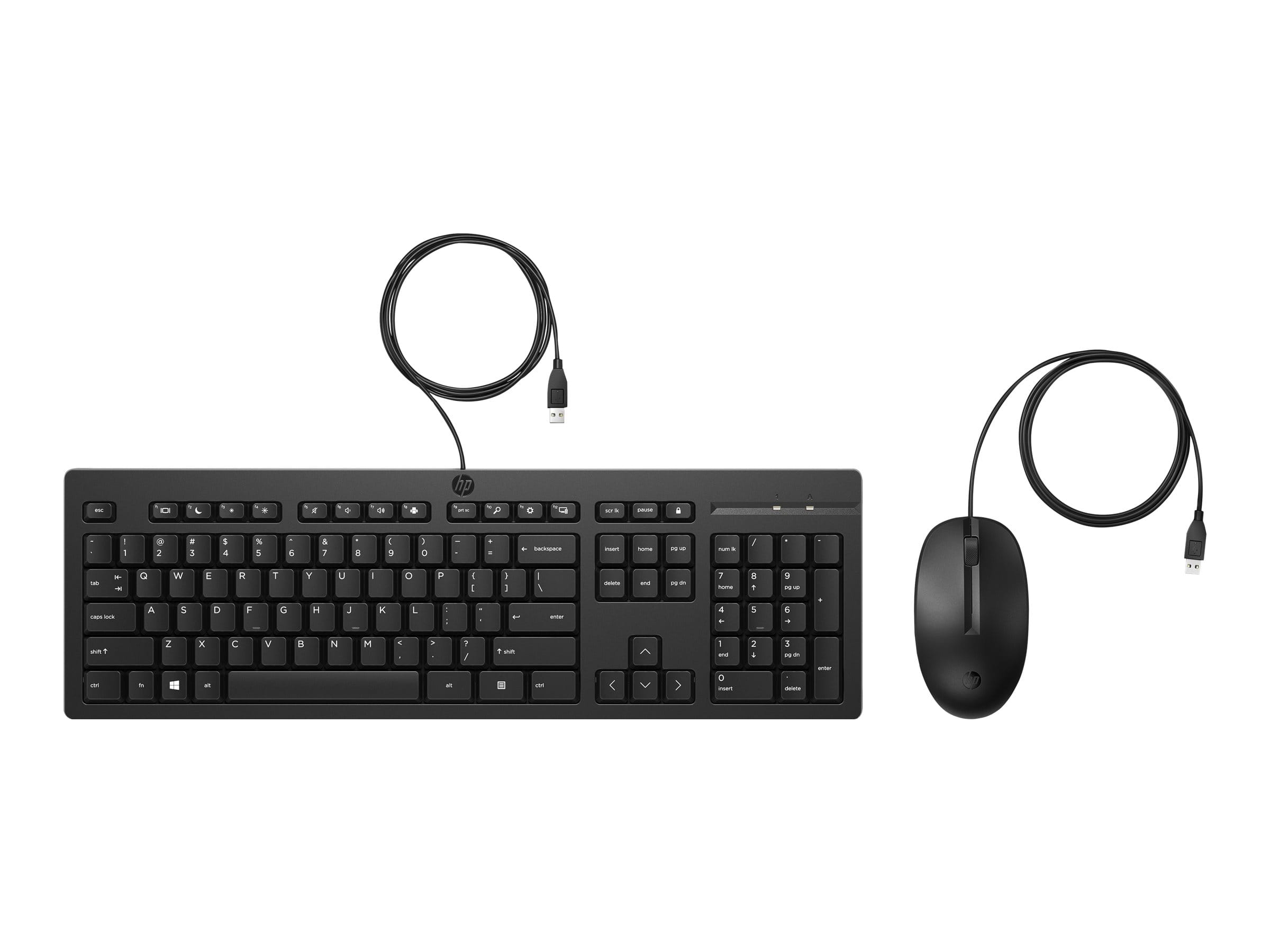 HP 225 - Tastatur-und-Maus-Set - USB - Schwedisch