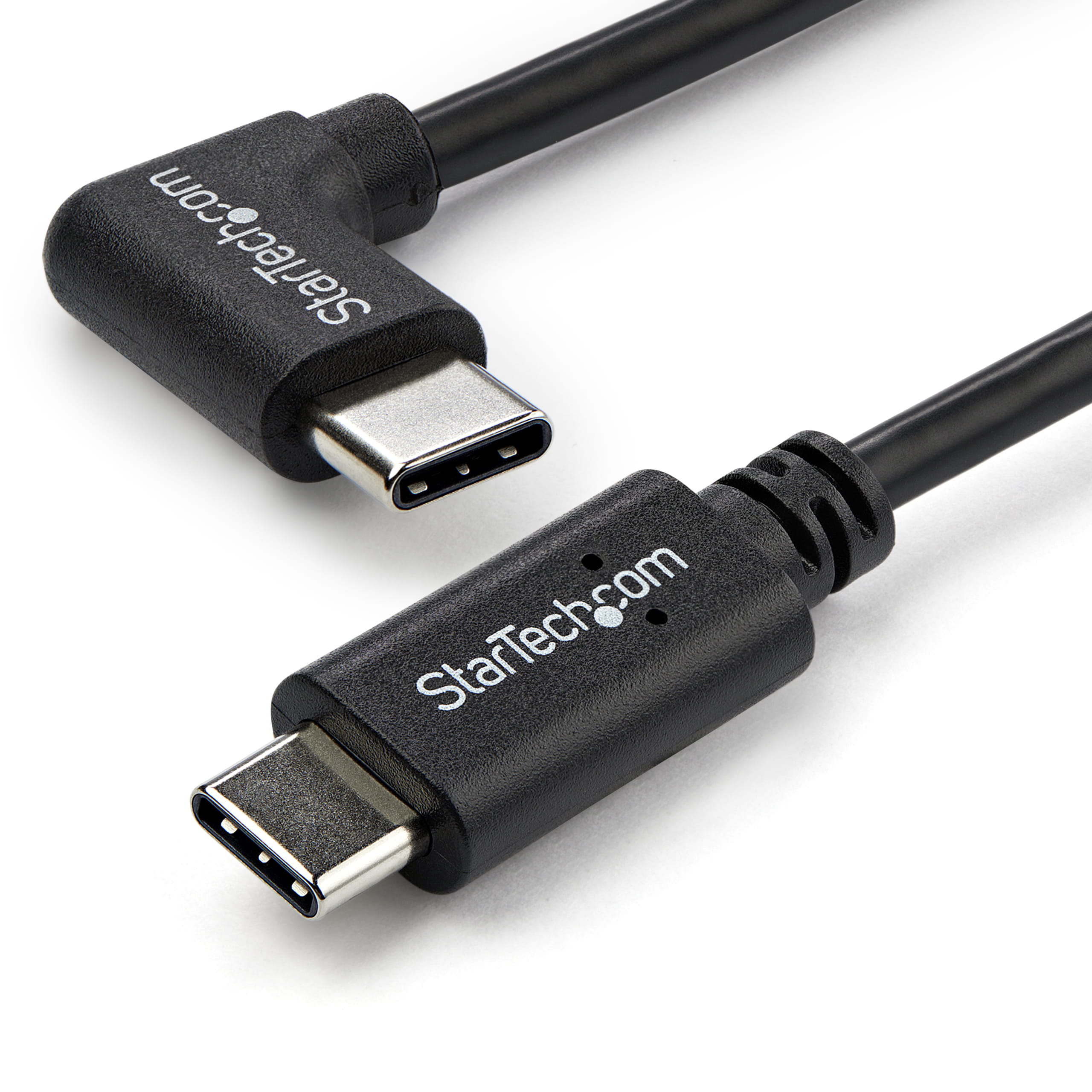 StarTech.com USB- C Kabel rechtsgewinkelt - St/St - 1m - USB 2.0 - USB Typ-C Kabel - 90 grad USB C - USB-C auf USB C - USB-C Ladekabel - USB-Kabel - USB-C (M)