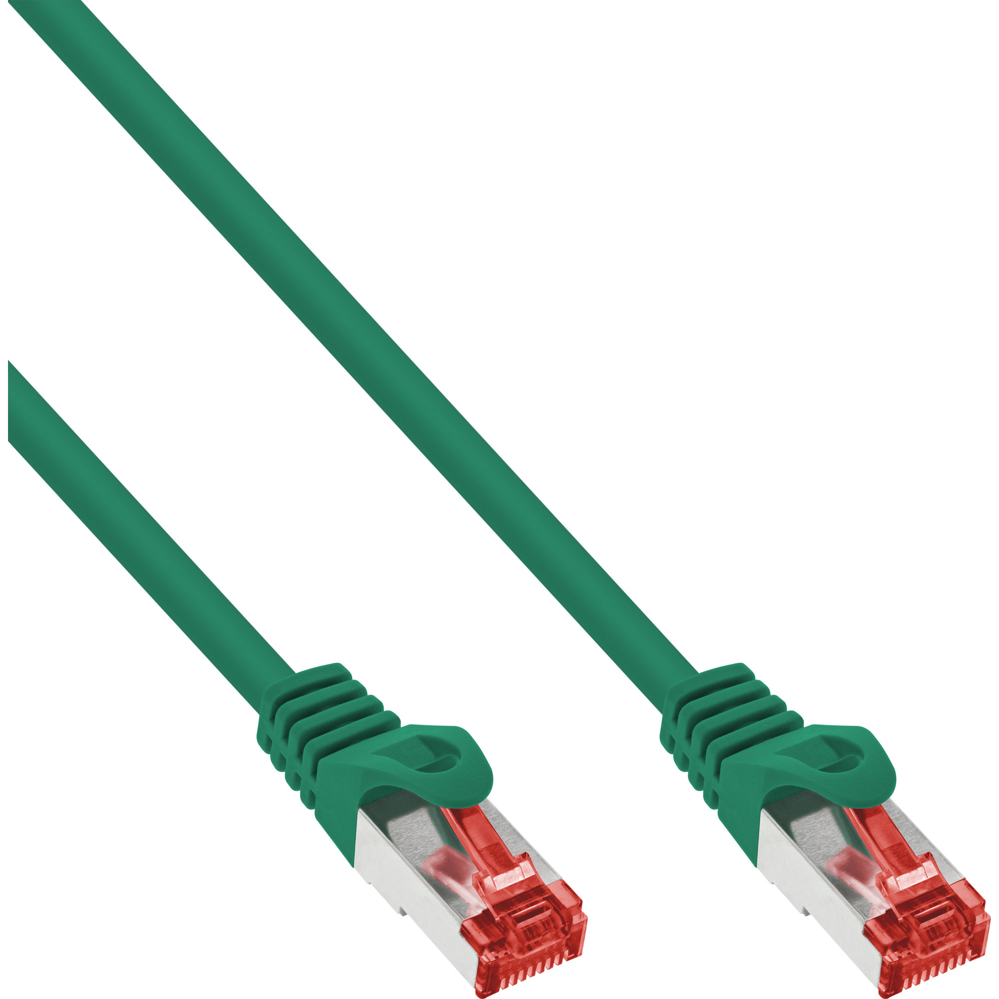 InLine Patchkabel - S/FTP (PiMf) - Cat.6 - 250MHz - PVC - CCA - grün - 1m