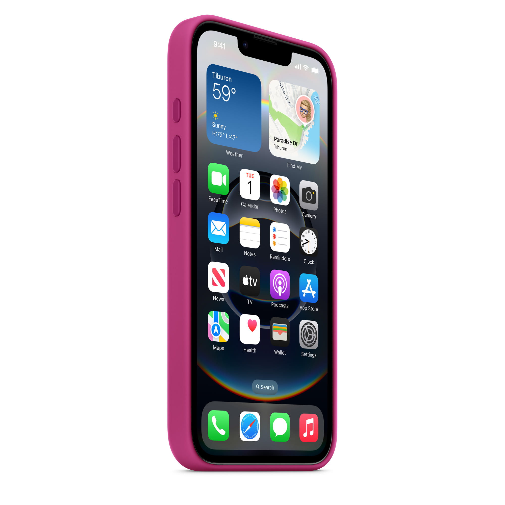 Apple Hintere Abdeckung für Mobiltelefon - Silikon
