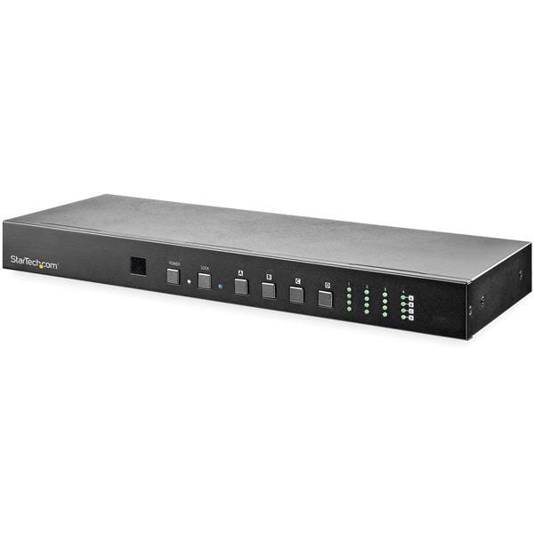 StarTech.com 4x4 HDMI Matrix Switch mit Audio- und Ethernet-Steuerung - 4K 60Hz - HDMI-Switch - Rack-montierbar (VS424HD4K60)