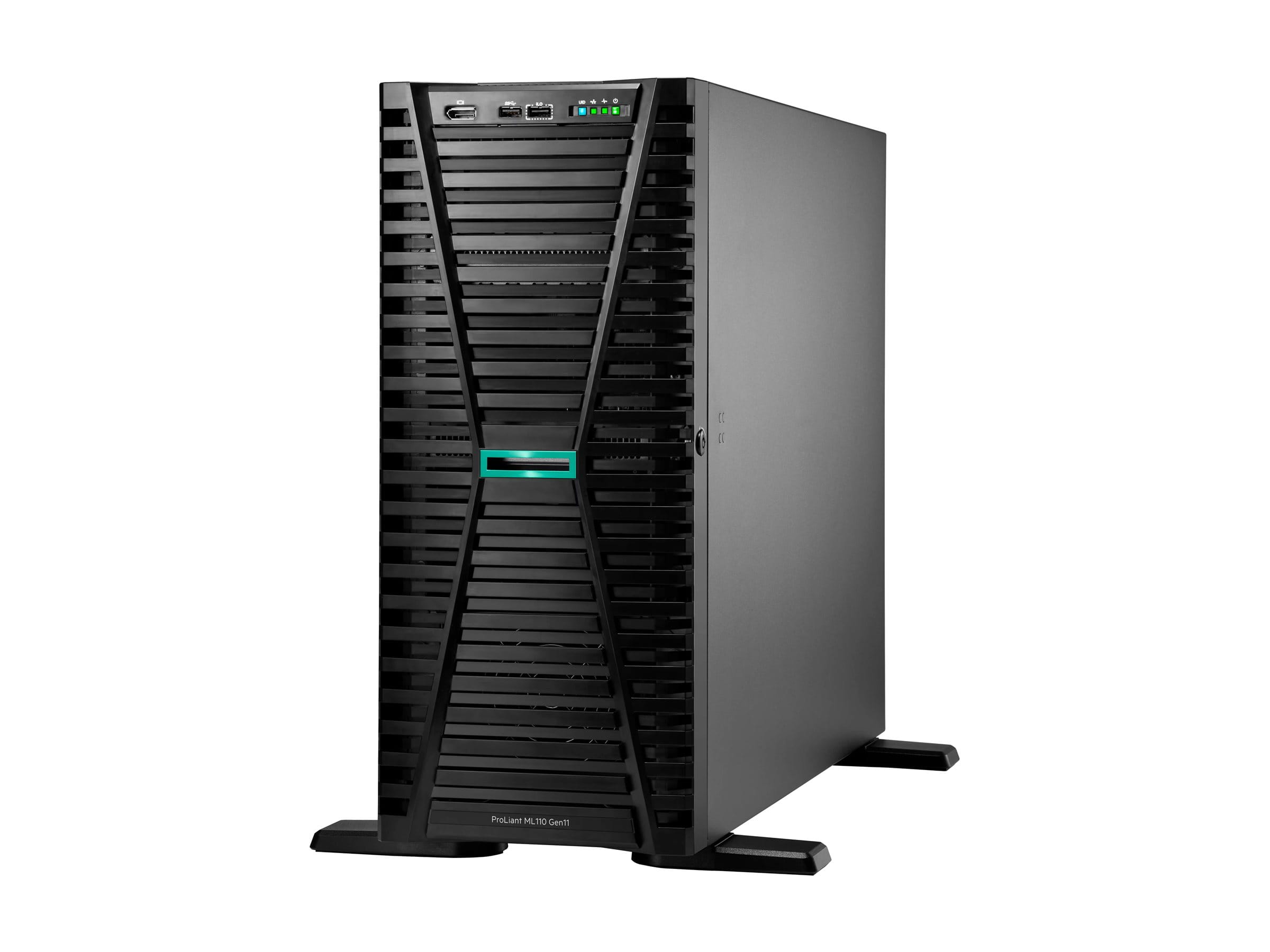 HPE ProLiant ML110 Gen11 - Server - Tower - 4.5U - 1-Weg - 1 x Xeon Bronze 3508U / 2.1 GHz - RAM 32 GB - SATA/NVMe - Hot-Swap 6.4 cm (2.5")