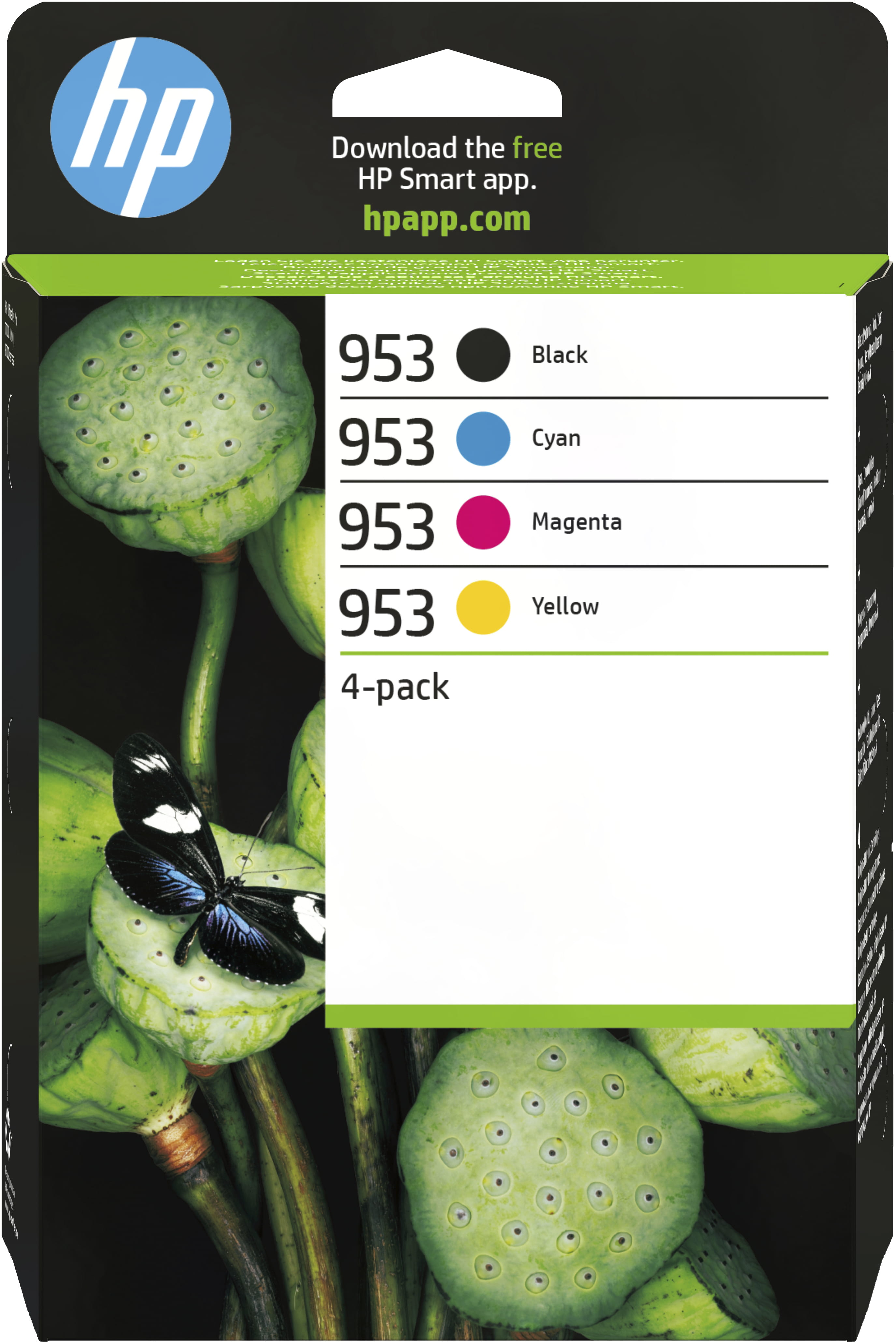HP 953 - 4er-Pack - Schwarz, Gelb, Cyan, Magenta