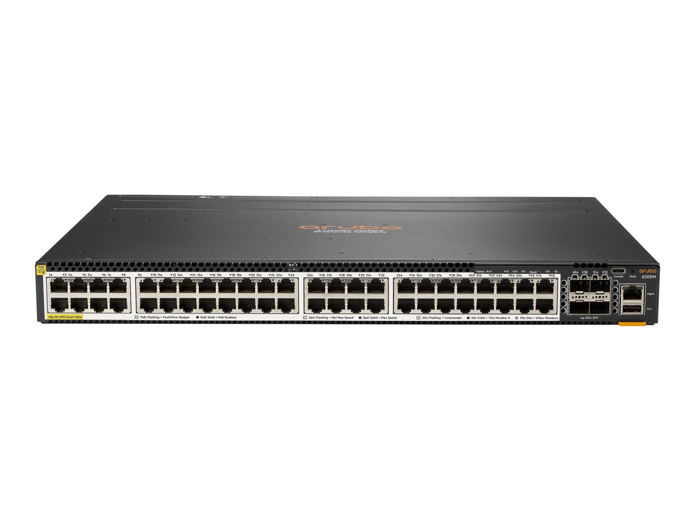 HPE Aruba 6300M - Switch - L3 - managed - 48 x 100/1000/2.5G/5G (PoE+)