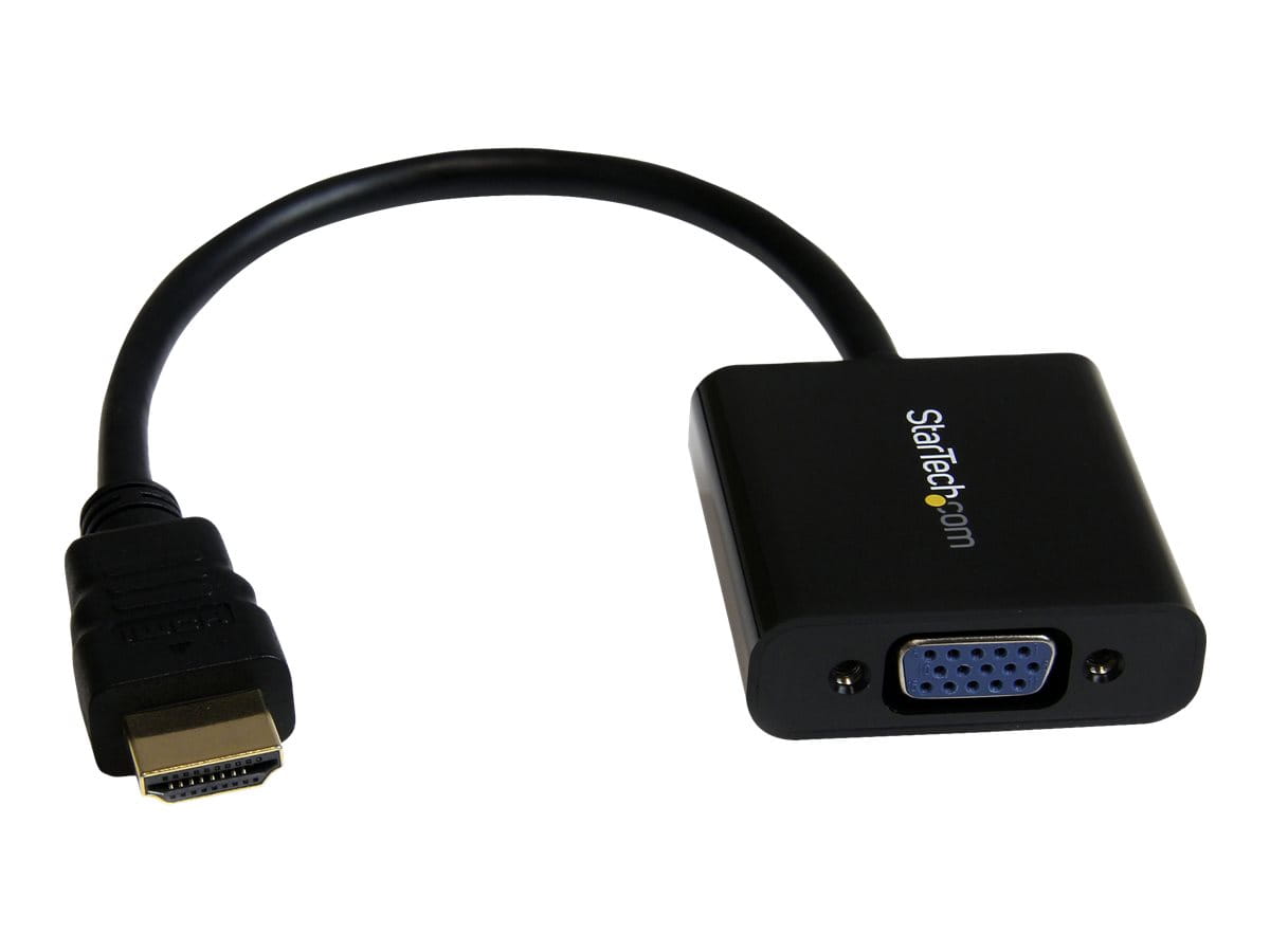 StarTech.com HDMI auf VGA Video Adapter Konverter für PC/ Laptop/ Ultrabook- 1920x1080 - High Speed - Videoadapter - HDMI männlich zu HD-15 (VGA)