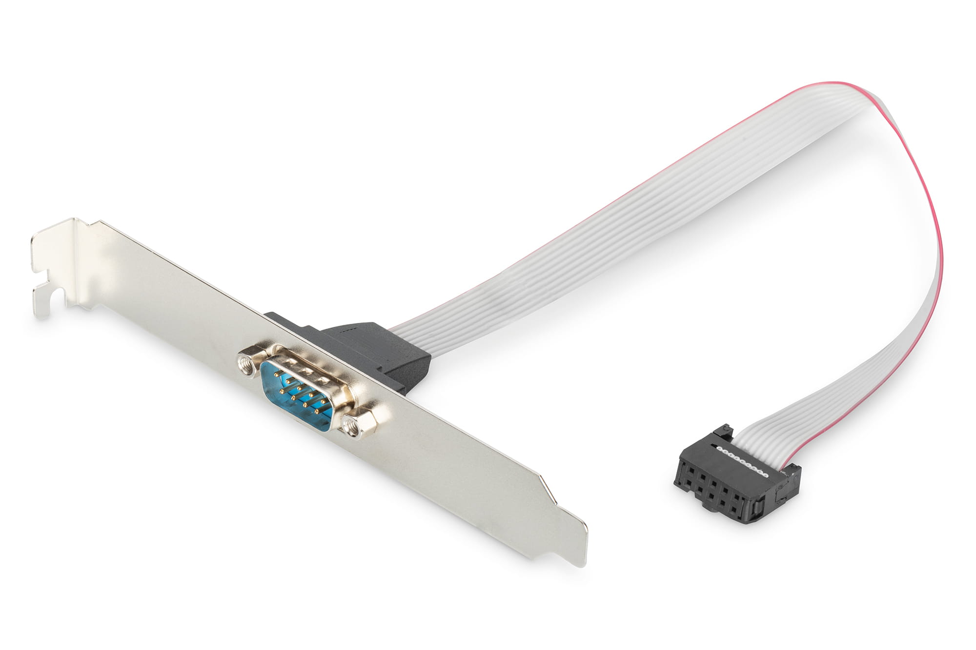 DIGITUS Slotblech Adapterkabel, D-Sub9/St - IDC 2x 5pin/Bu