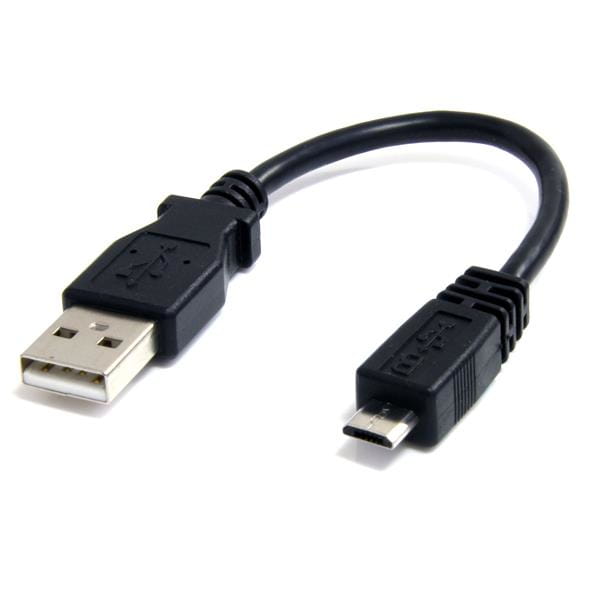 StarTech.com 15cm USB 2.0 auf Micro USB Kabel - A auf Micro B Datenkabel - Stecker/Stecker - USB-Kabel - USB (M)