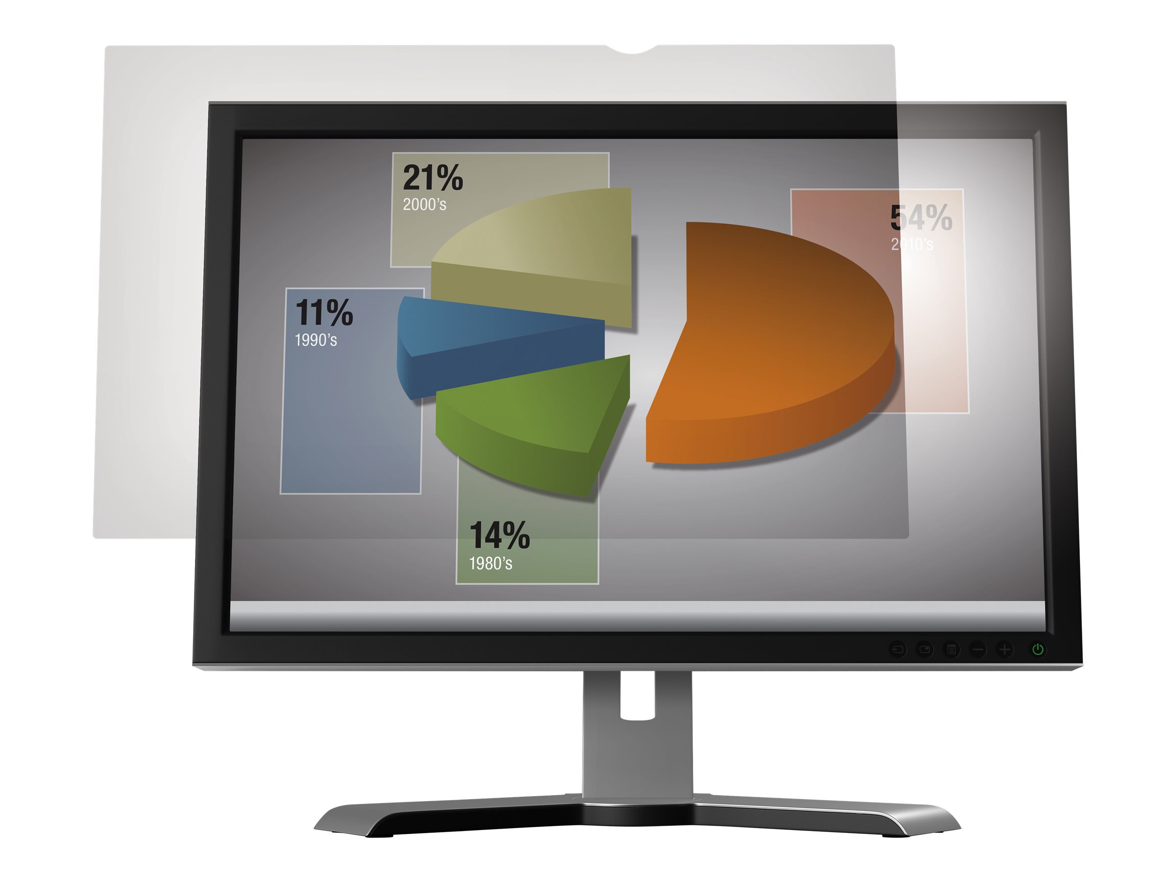 3M Blendschutzfilter für 24" Breitbild-Monitor - Display-Blendschutzfilter - 61 cm Breitbild (Breitbild mit 24 Zoll)