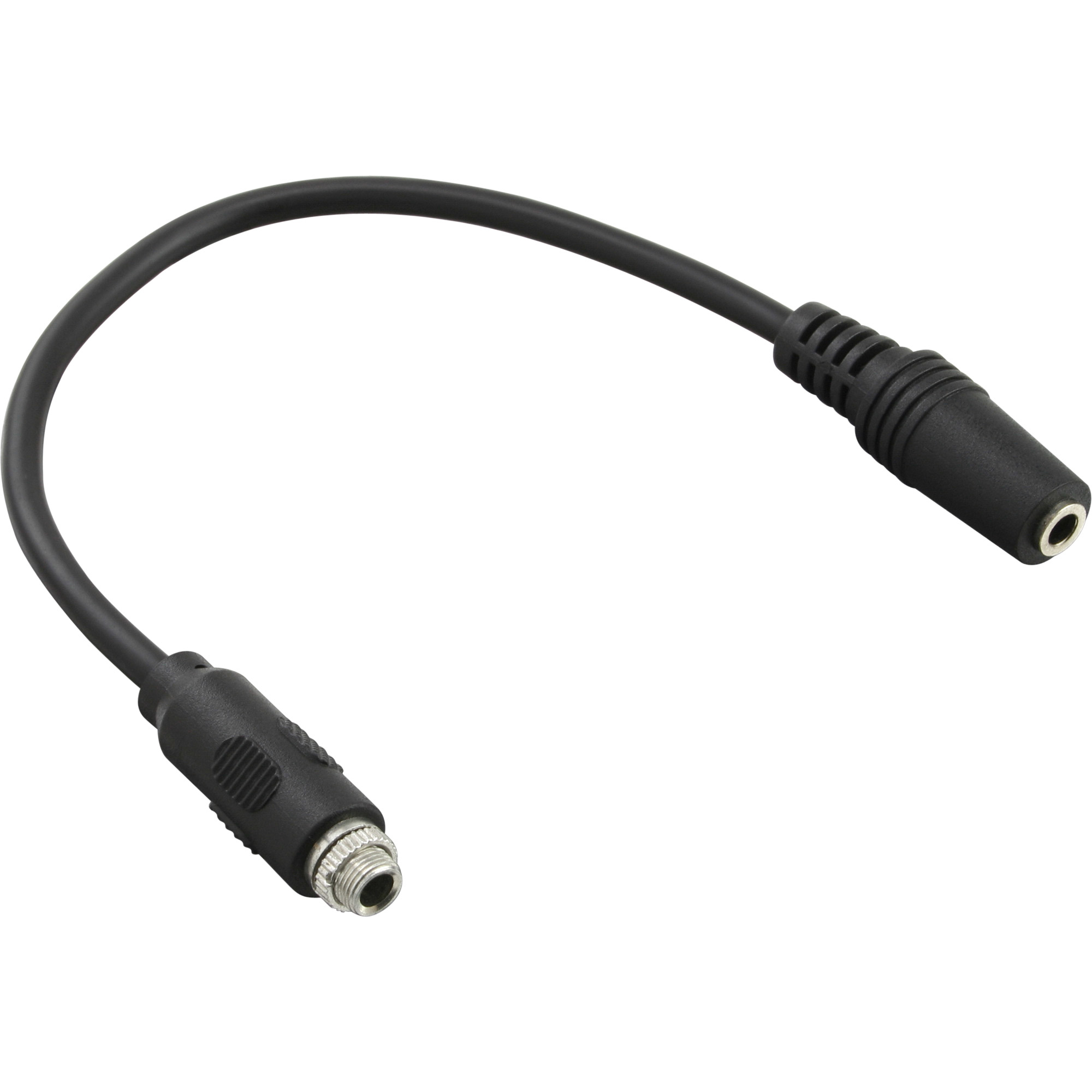 InLine Audio Adapterkabel zum Einbau 1x mit Gewinde - 3,5mm Stereo BU/BU - 0,2m
