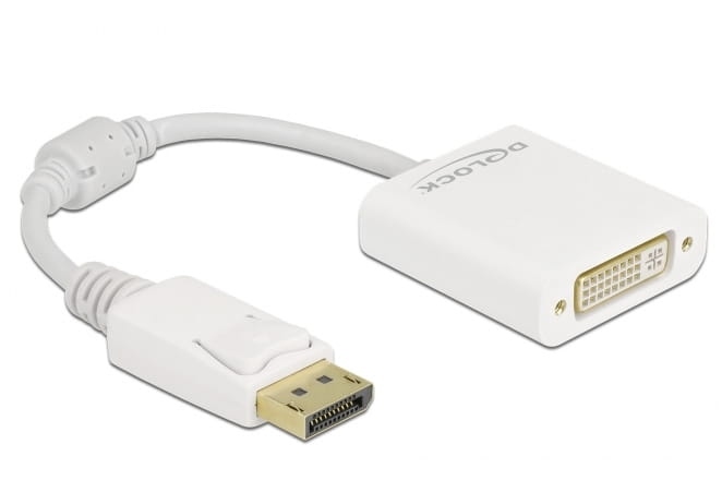 Delock Videoadapter - DisplayPort (M) eingerastet zu DVI-I (W)